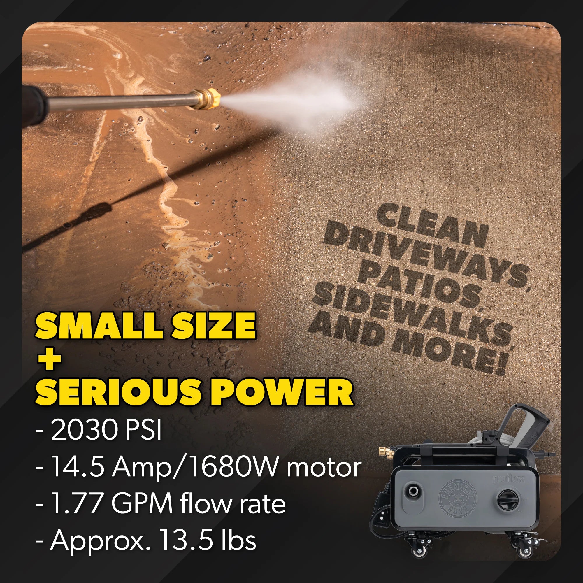 Chemical Guys ProFlow PM2000 Pro Performance Electric Pressure Washer - Image 4