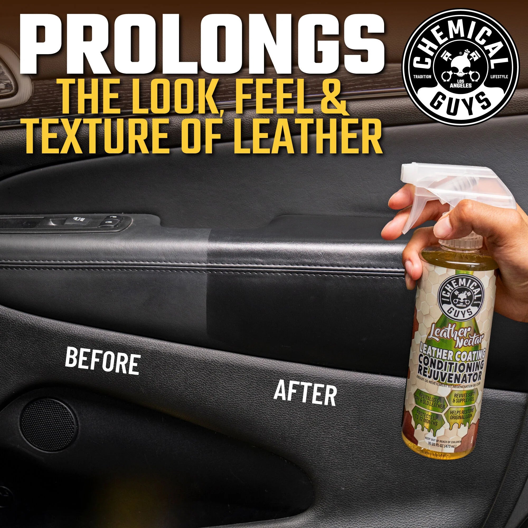 Chemical Guys Leather Nectar Leather Coating Conditioning Rejuvenator - Image 9