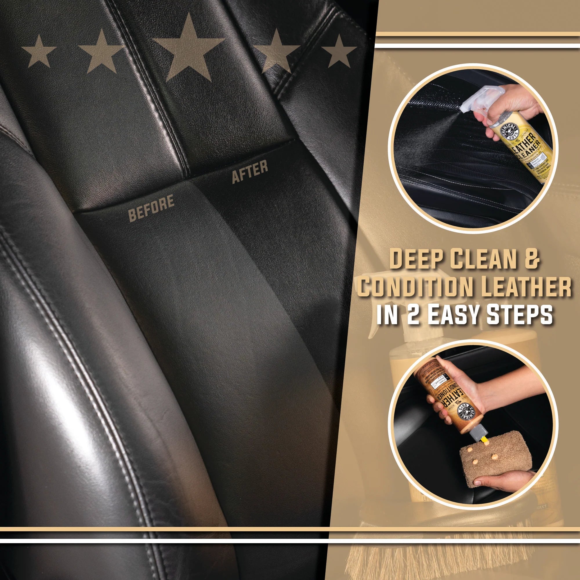 Chemical Guys Leather Care Starter Kit - Image 2