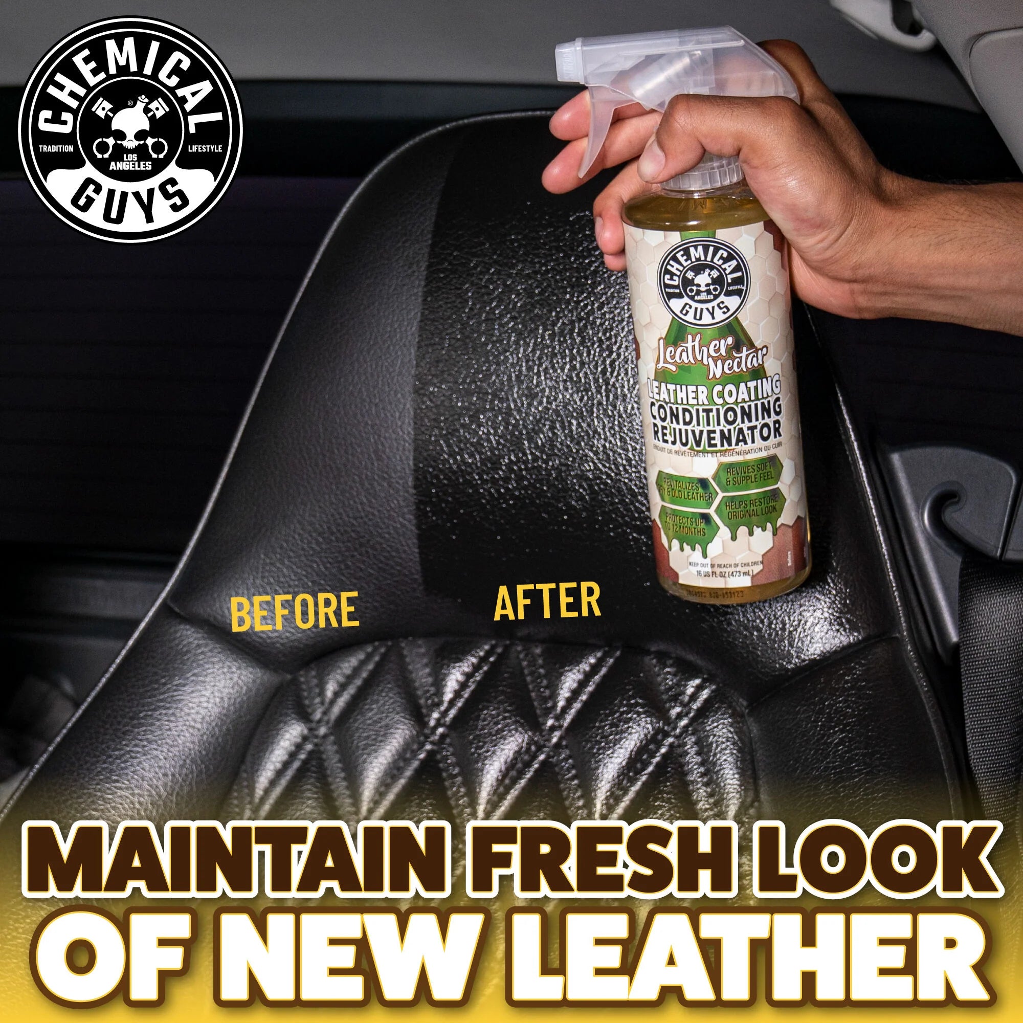 Chemical Guys Leather Nectar Leather Coating Conditioning Rejuvenator - Image 12