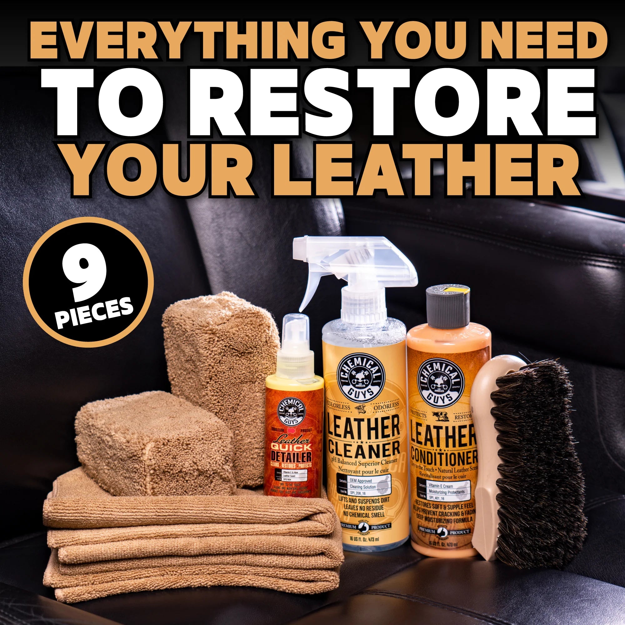 Chemical Guys New Leather Care Kit - Image 7