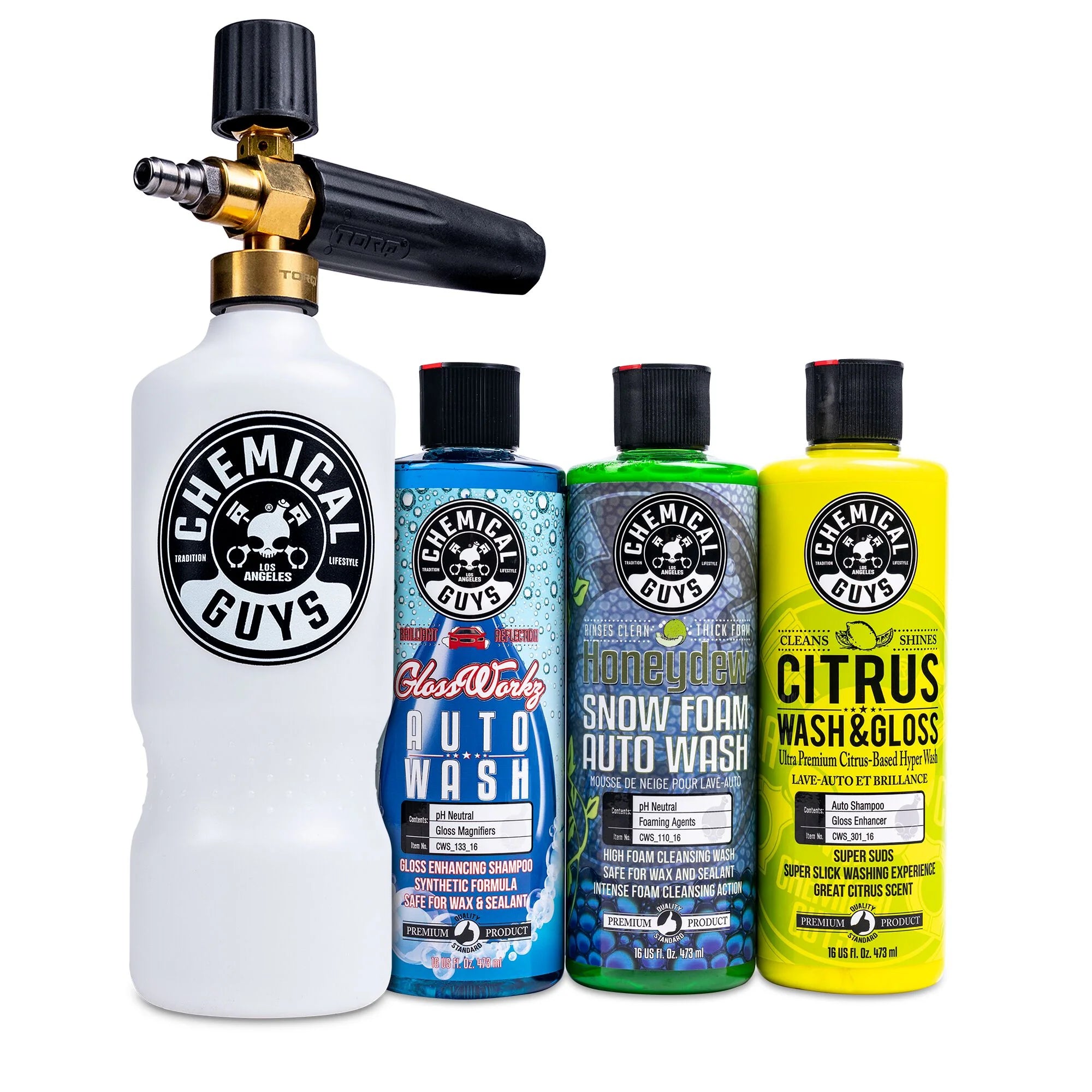 Chemical Guys Pro Power Spray Snow Foam Cannon w/Variety Wash Kit