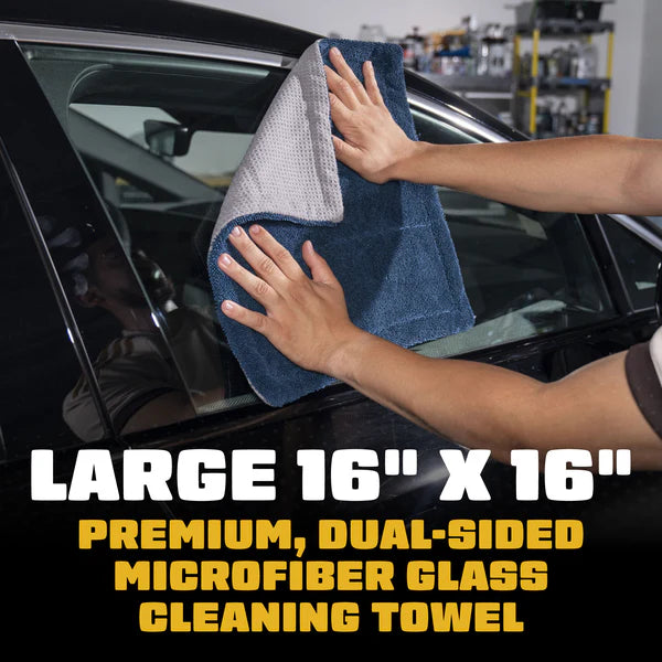Chemical Guys CleanStroke Dual-Sided Microfiber Glass Towel 2-Pack - Image 7