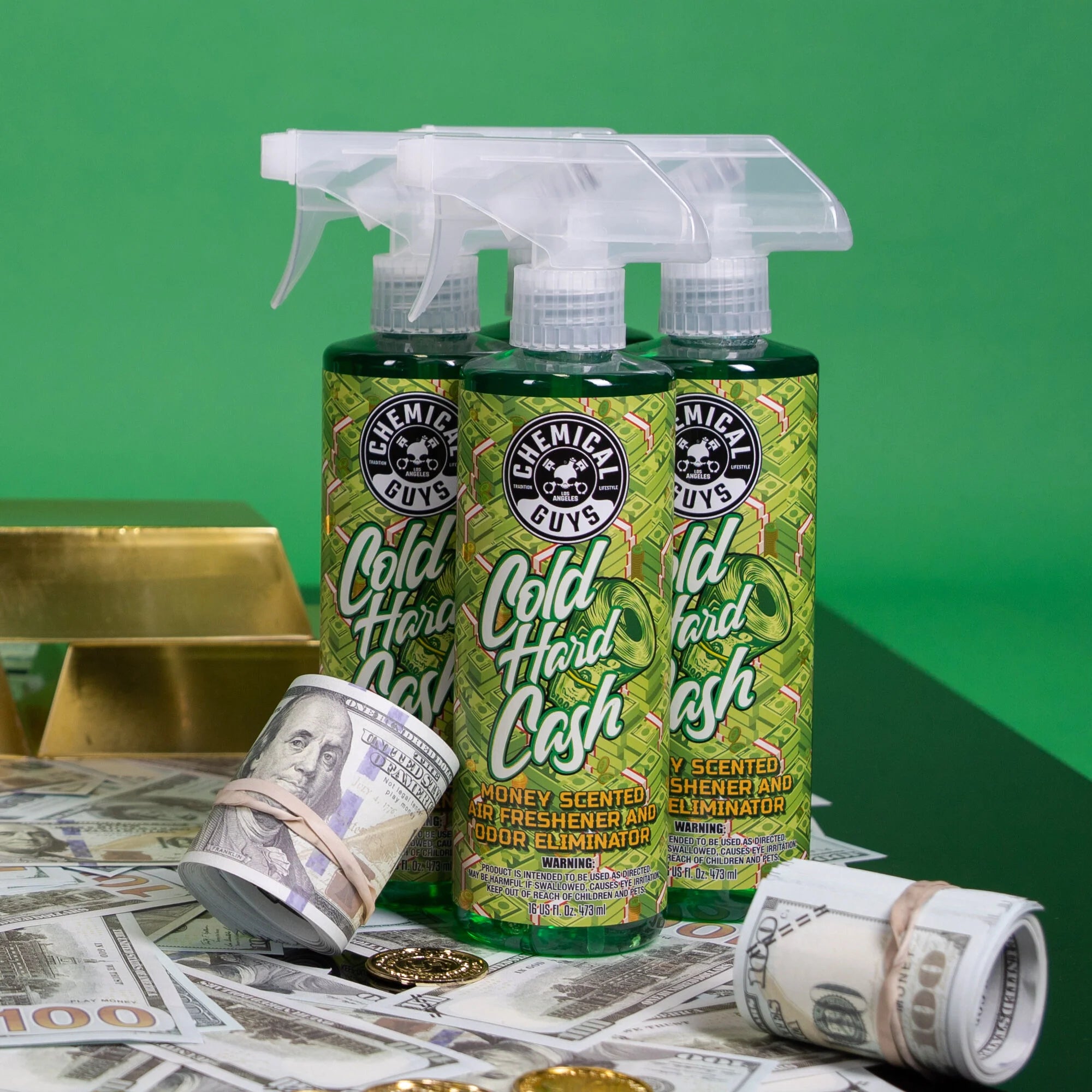 Chemical Guys Cold Hard Cash Money Scented Air Freshener - Image 3