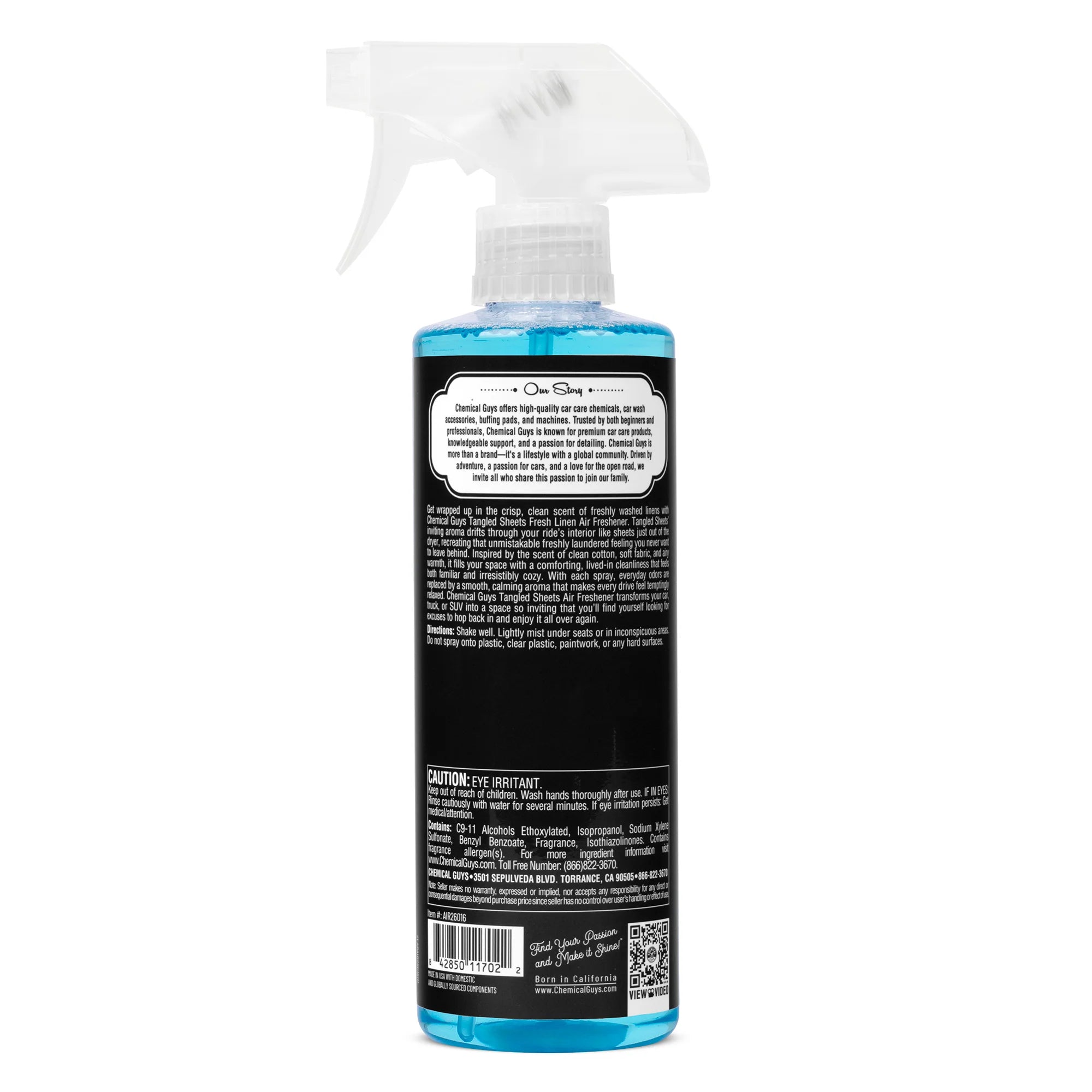 Chemical Guys Tangled Sheets Fresh Linen Scent Air Freshener Spray - Image 6