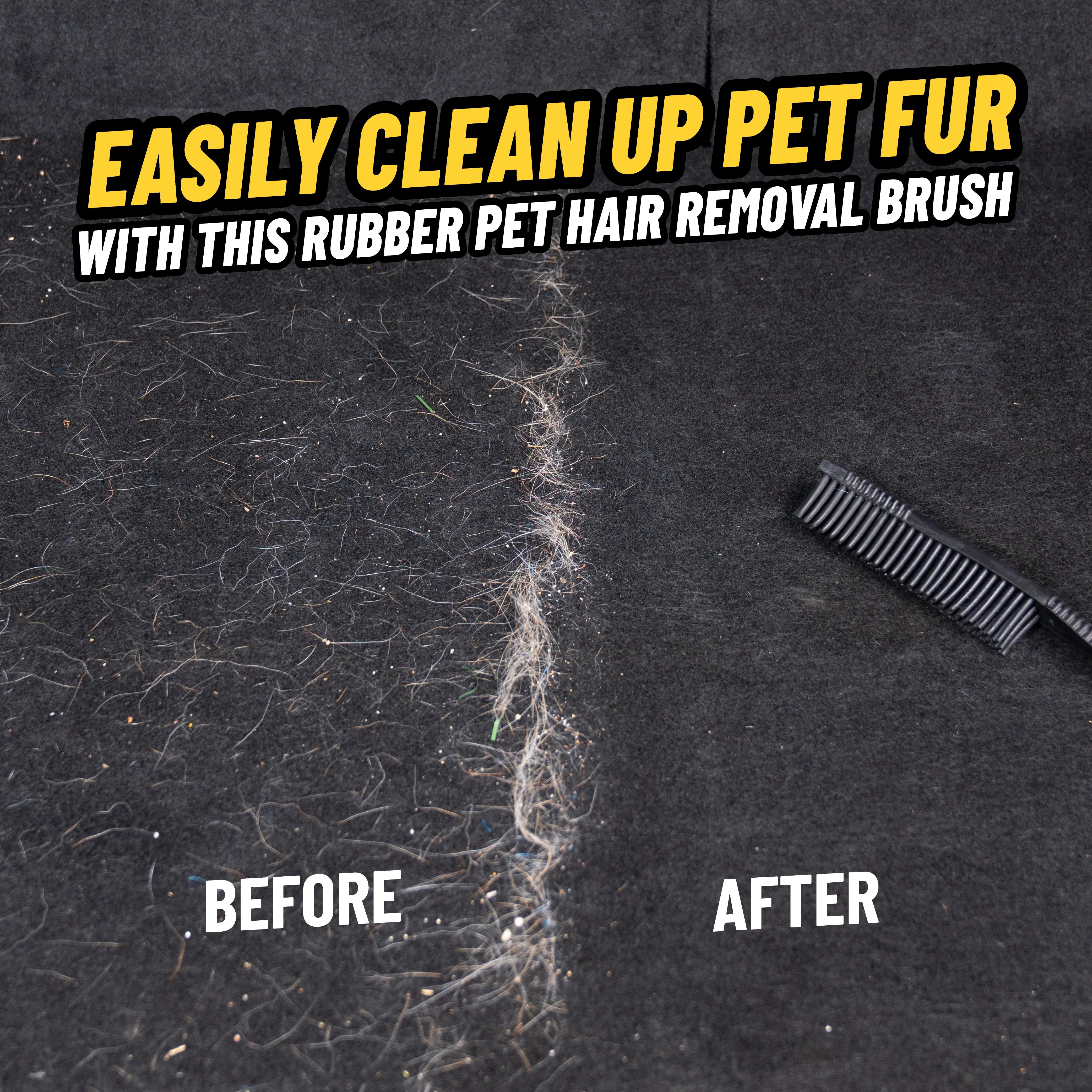 Chemical Guys Professional Rubber Pet Hair Removal Brush - Image 2