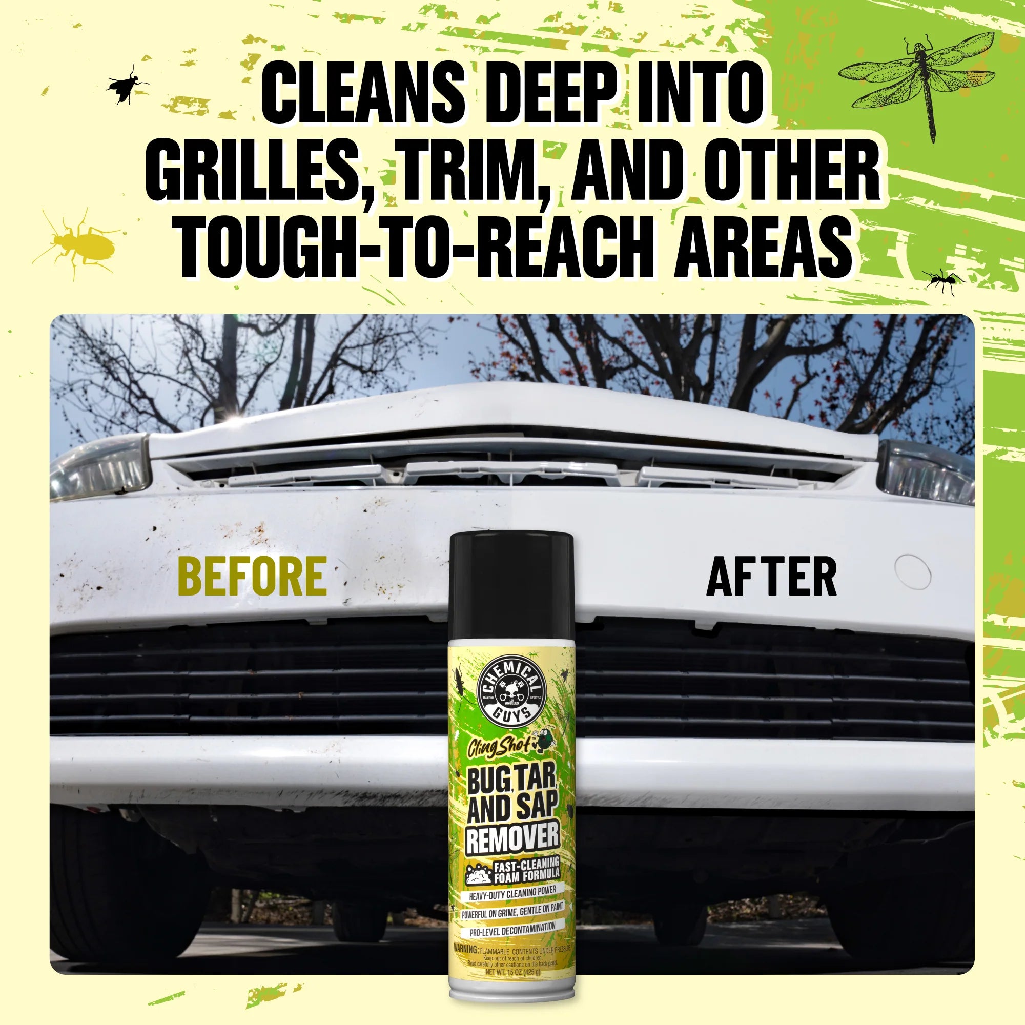 Chemical Guys ClingShot Bug, Tar & Sap Remover - Image 6