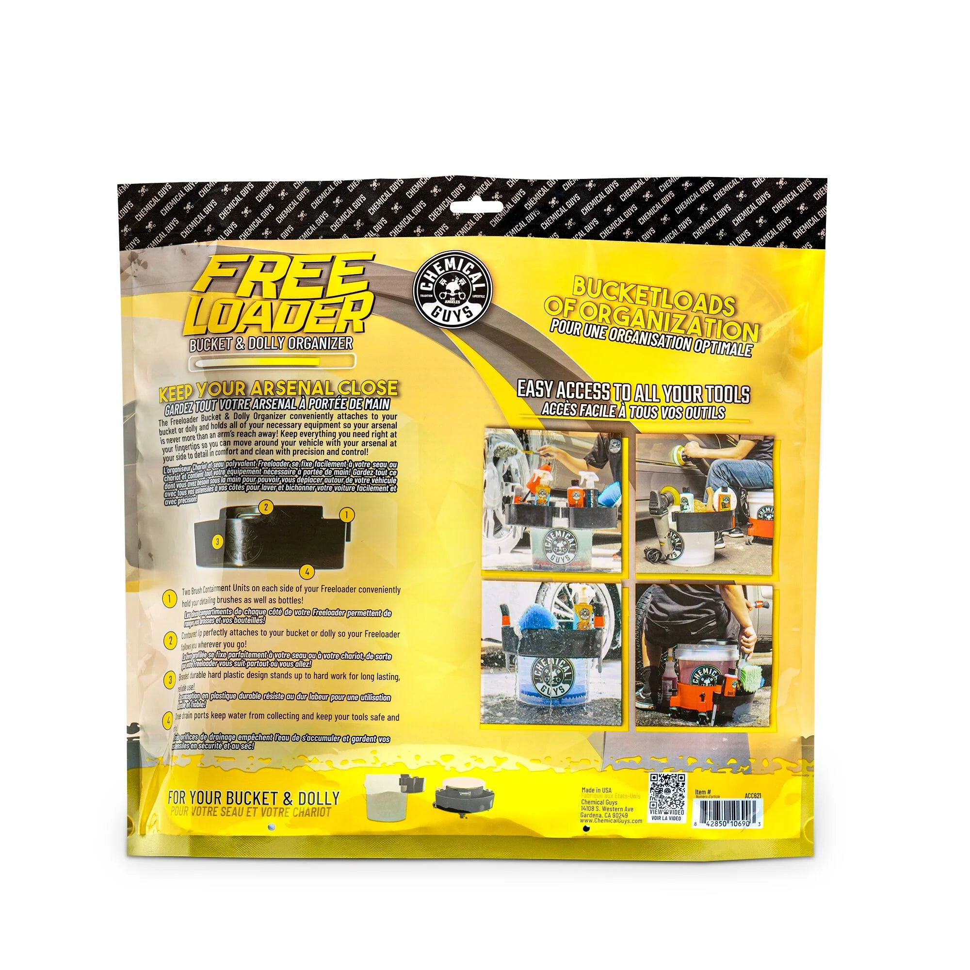 Chemical Guys The Freeloader Bucket & Dolly Organizer - Image 14