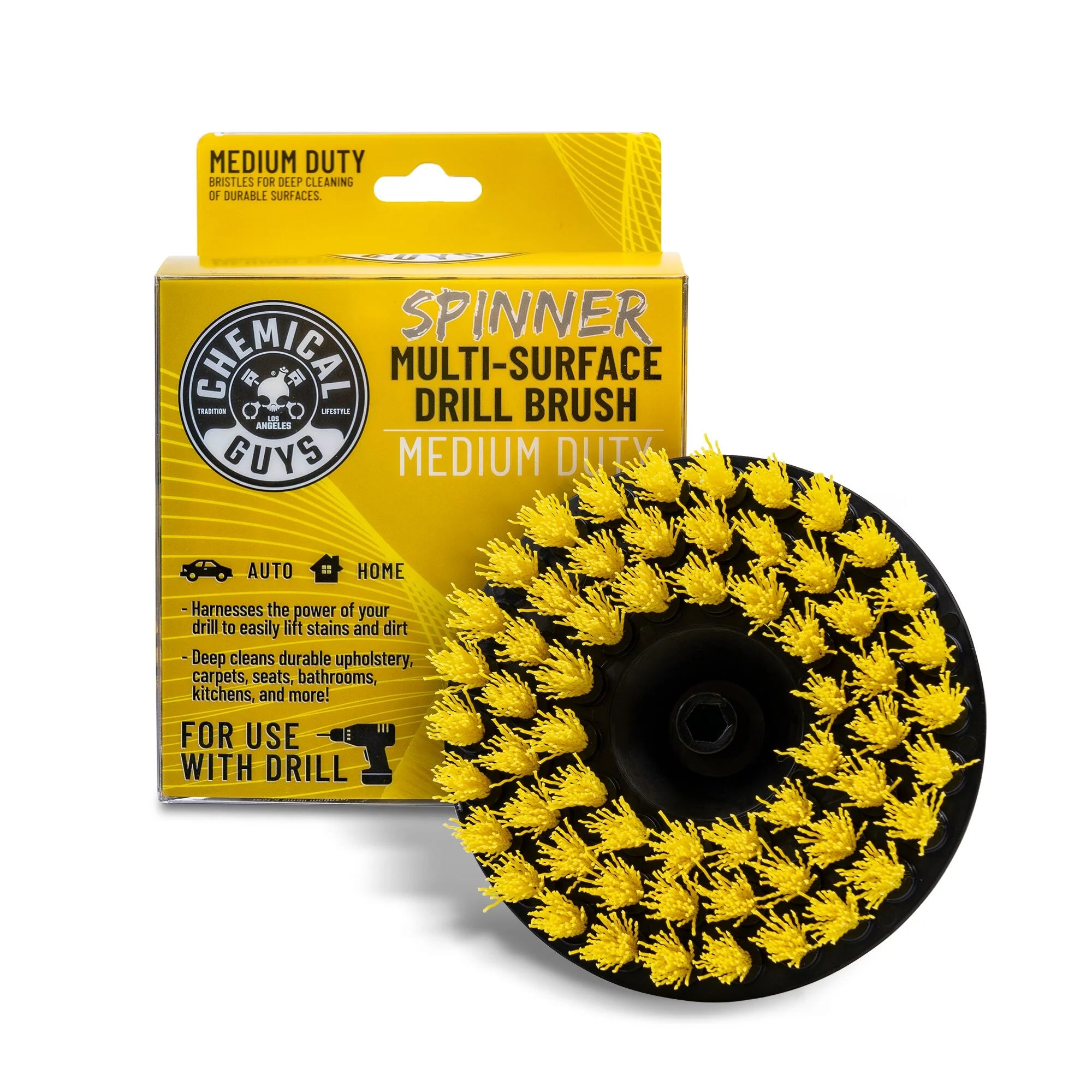 Chemical Guys Chemical Guys Spinner Carpet Drill Brush, Medium Duty