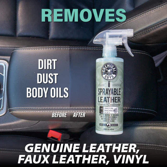 Chemical Guys Sprayable Leather Cleaner & Conditioner Gallon with FREE Accessories - Image 2