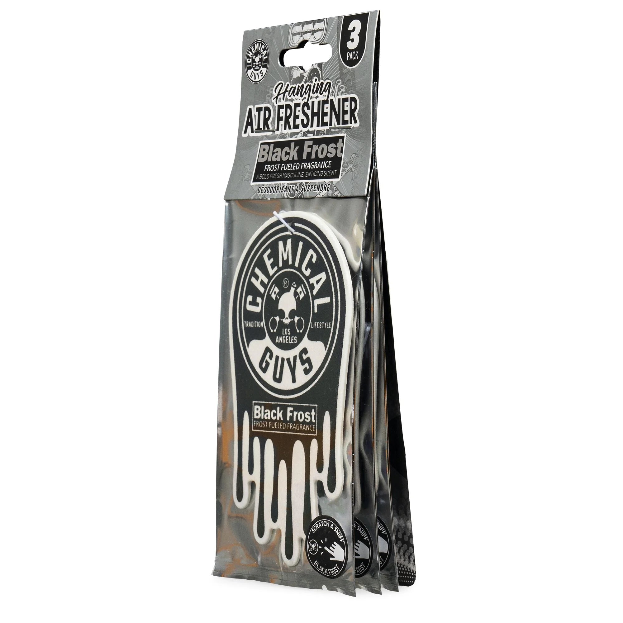 Chemical Guys Black Frost Hanging Air Freshener Pack - Image 7