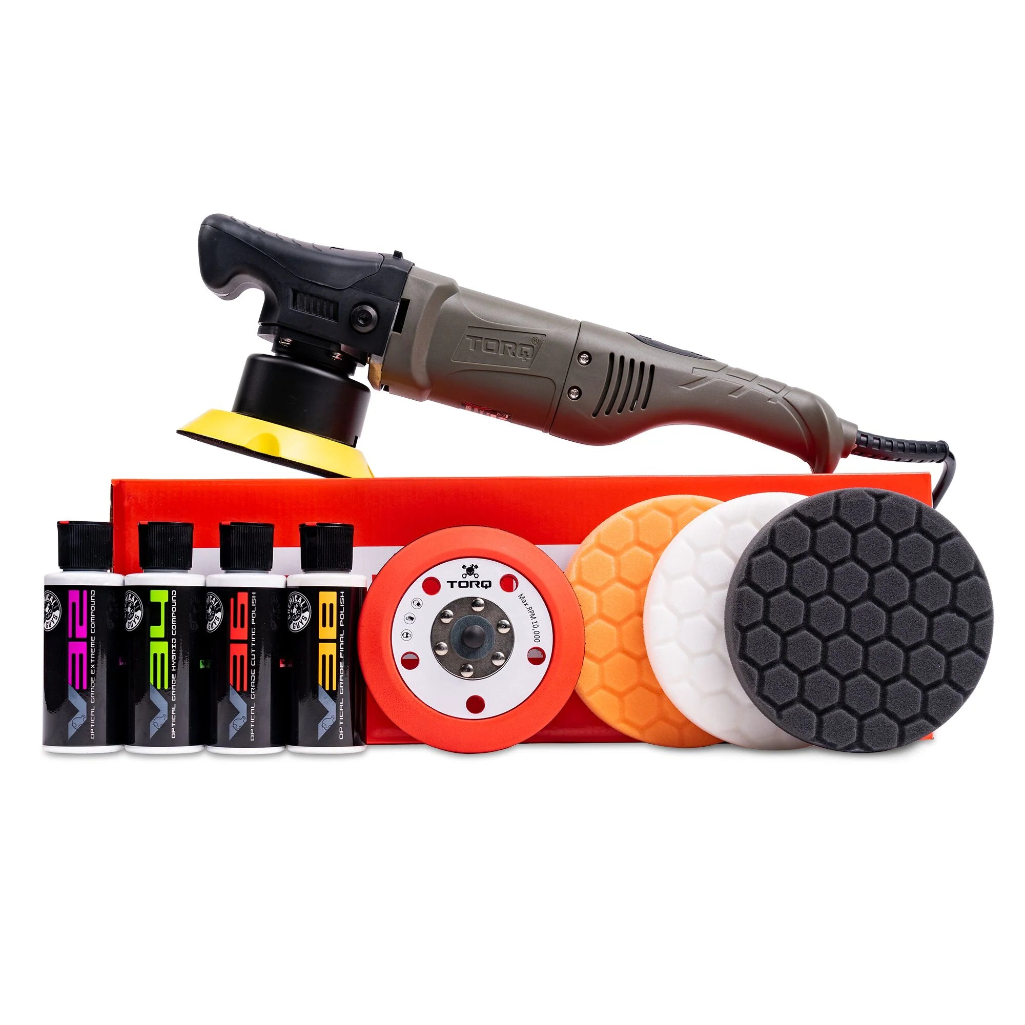 Chemical Guys Frequent Use 4 Step TORQ 10FX Orbital Polisher Ultimate Kit