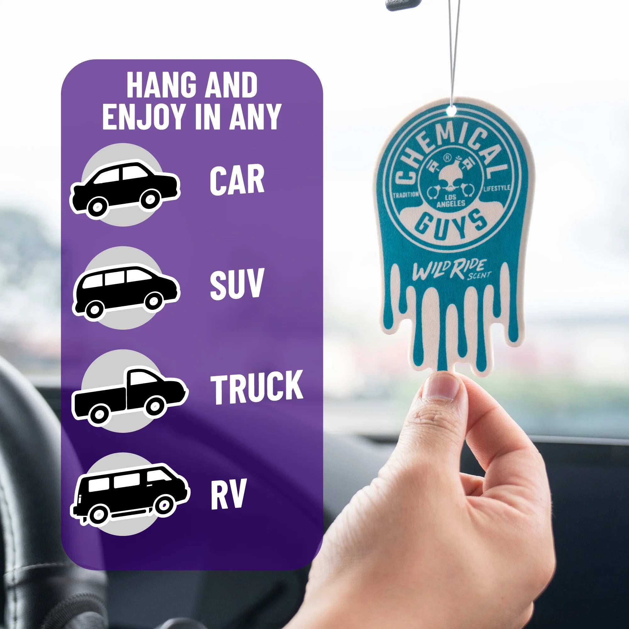 Chemical Guys Wild Ride Hanging Air Freshener - Image 4