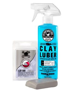 Chemical Guys Medium Duty Clay Bar & Luber Synthetic Lubricant Kit Bundle