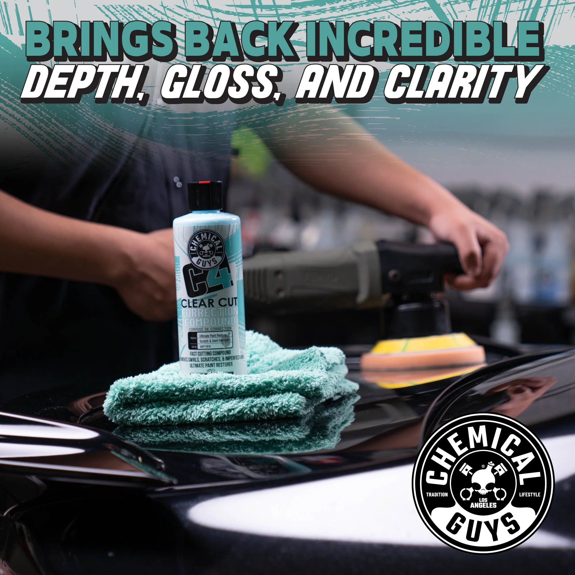 Chemical Guys C4 Clear Cut Correction Compound - Image 14