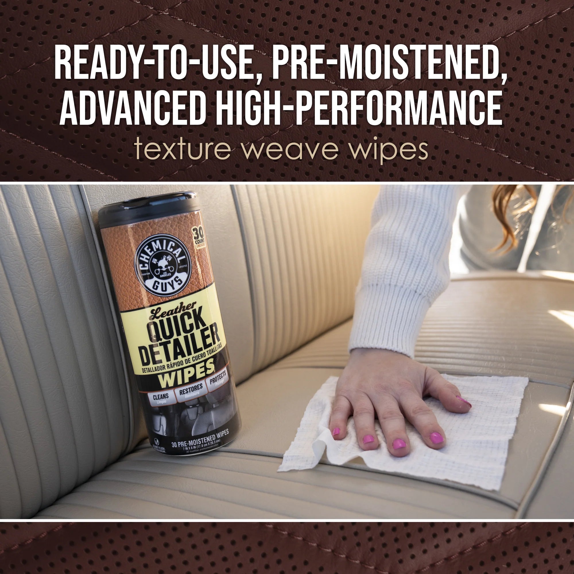 Chemical Guys Perforated Leather Quick Detail Kit - Image 5