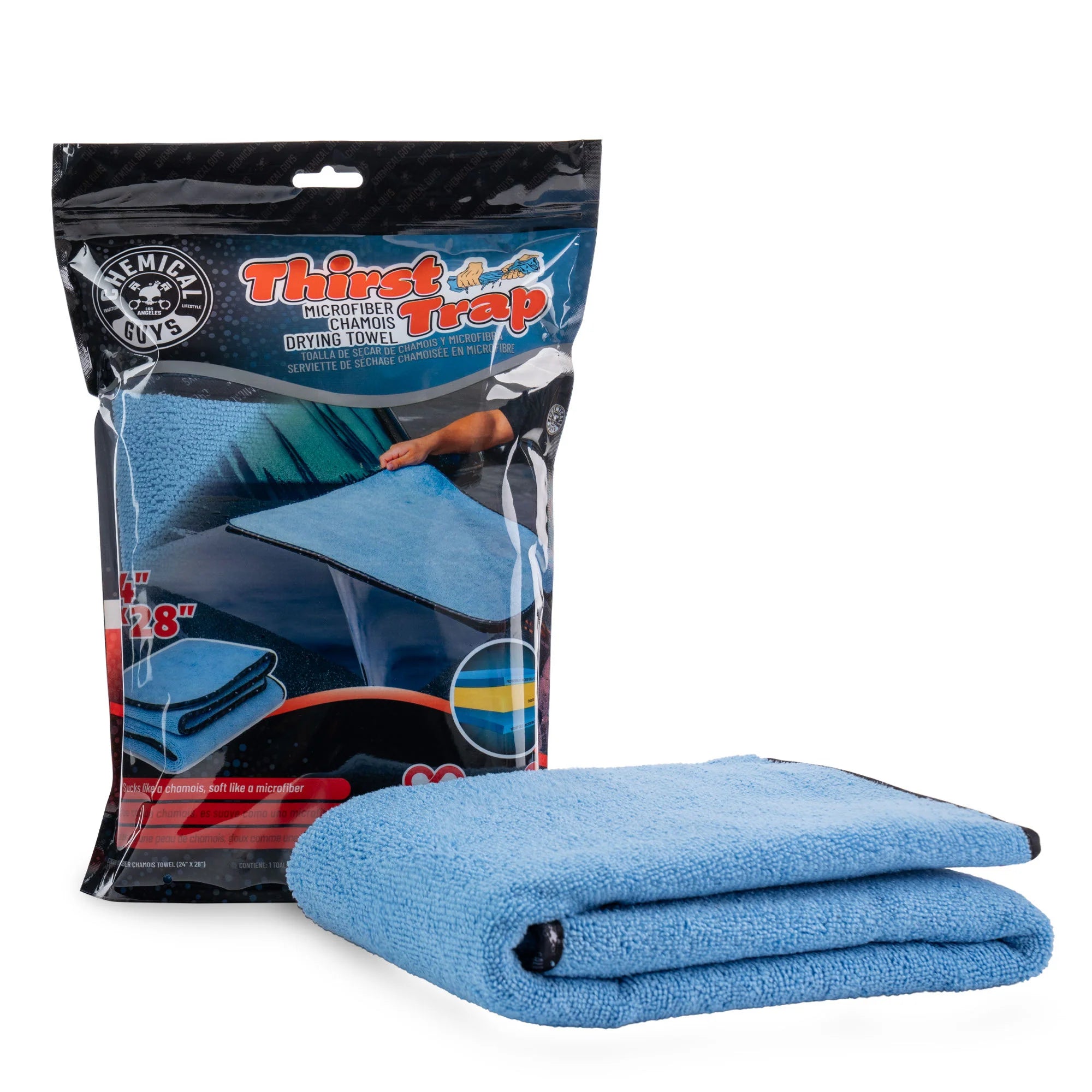 Chemical Guys Thirst Trap - Microfiber Chamois Drying Towel