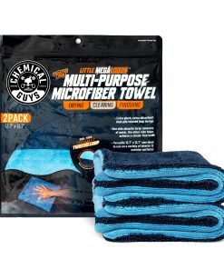 Chemical Guys Little Megalodon Multi-Purpose Microfiber Towel 2-Pack