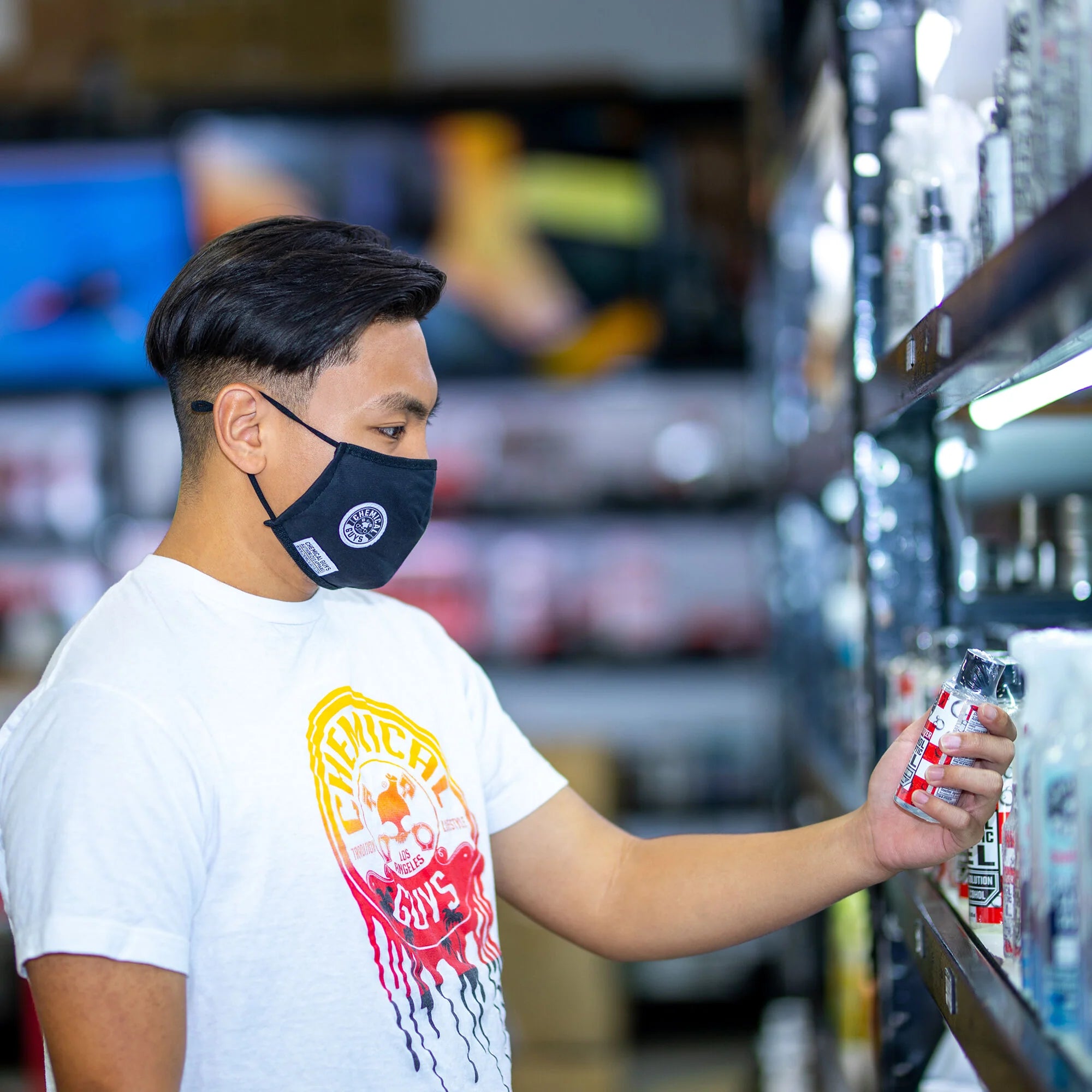 Chemical Guys Chemical Guys Black Cotton Non-Medical Face Mask - Image 2