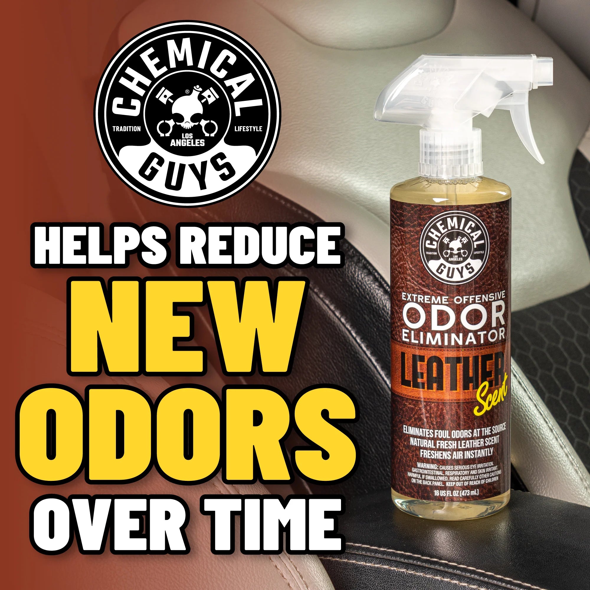 Chemical Guys Extreme Offensive Odor Eliminator Leather Scent - Image 3
