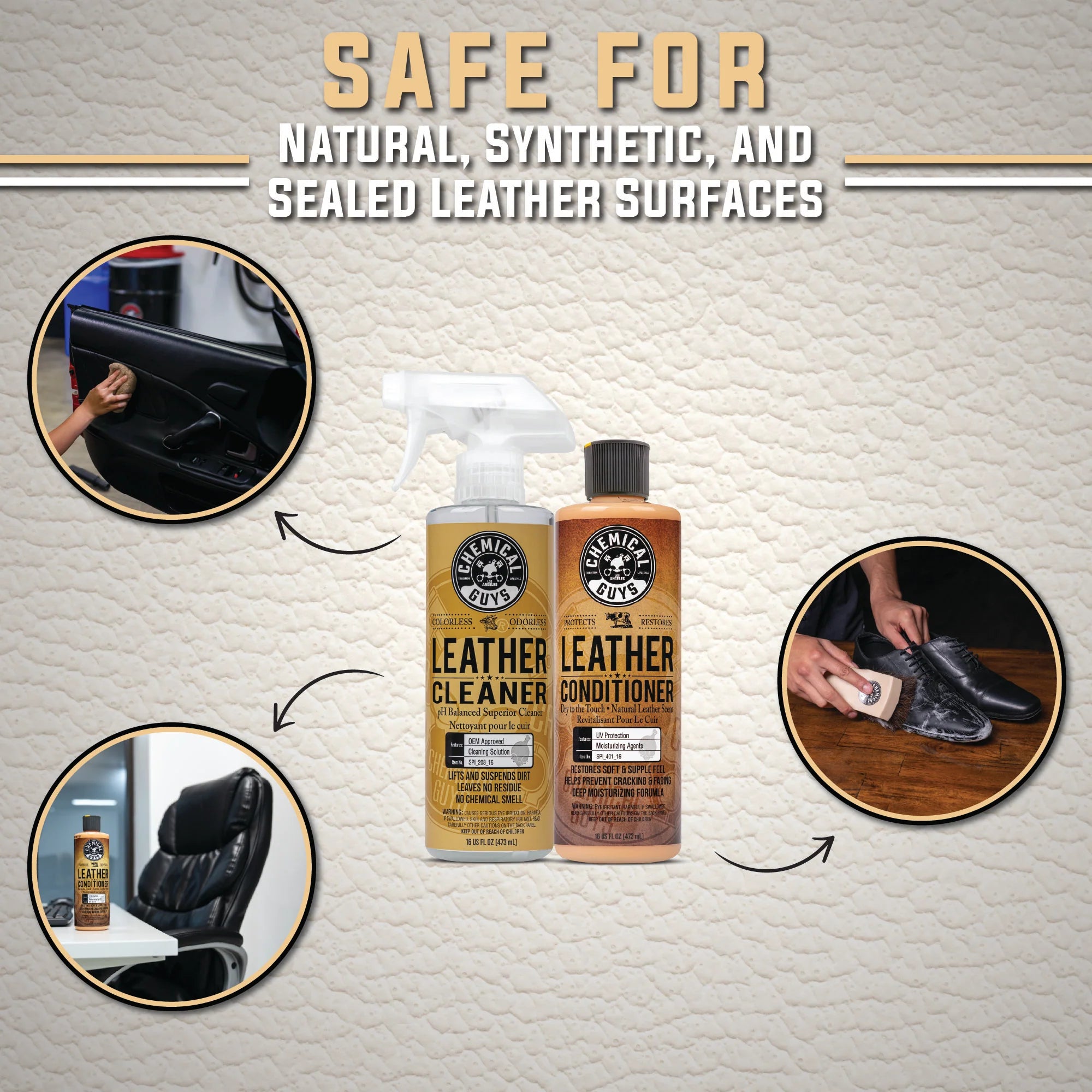 Chemical Guys Leather Care Starter Kit - Image 7