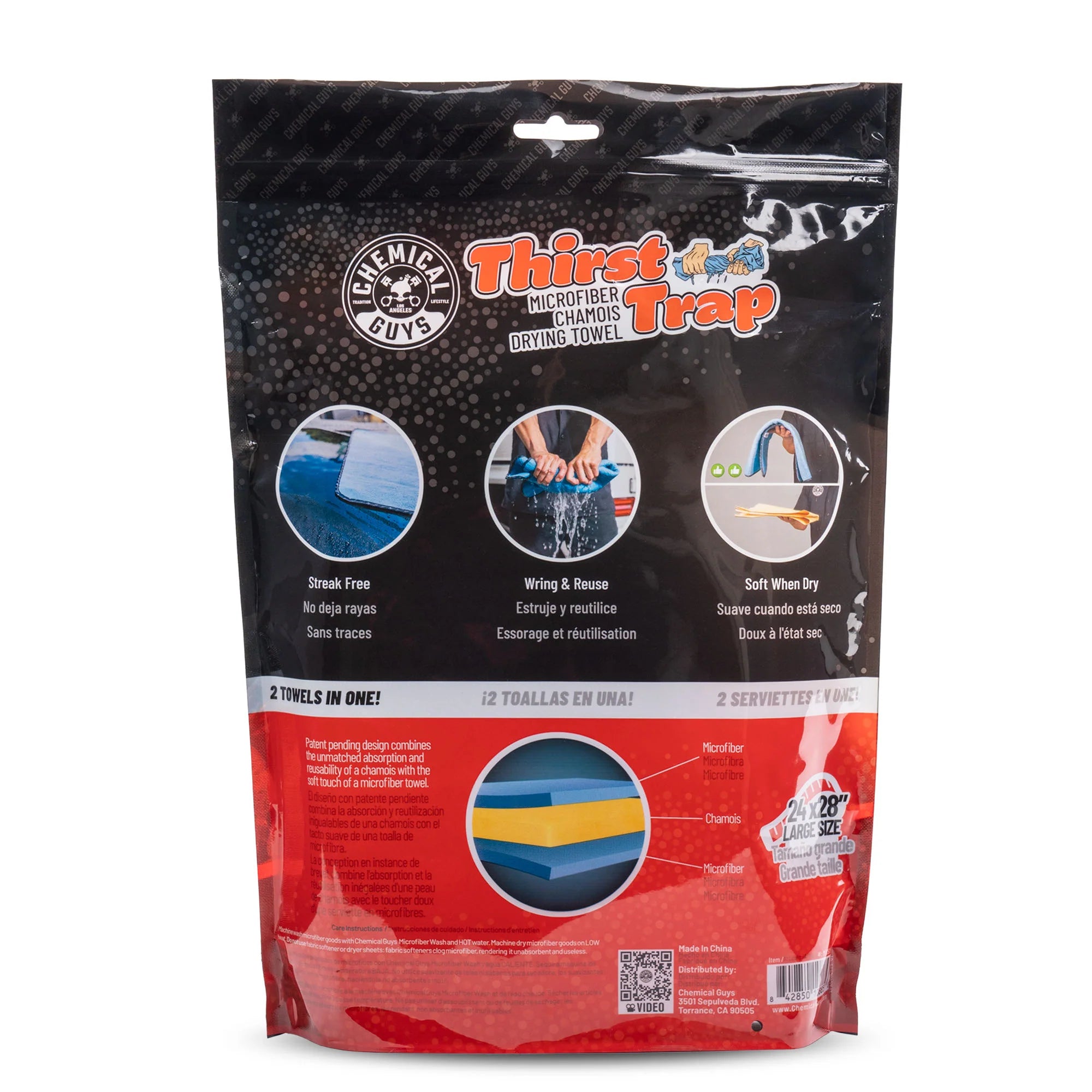 Chemical Guys Thirst Trap - Microfiber Chamois Drying Towel - Image 8