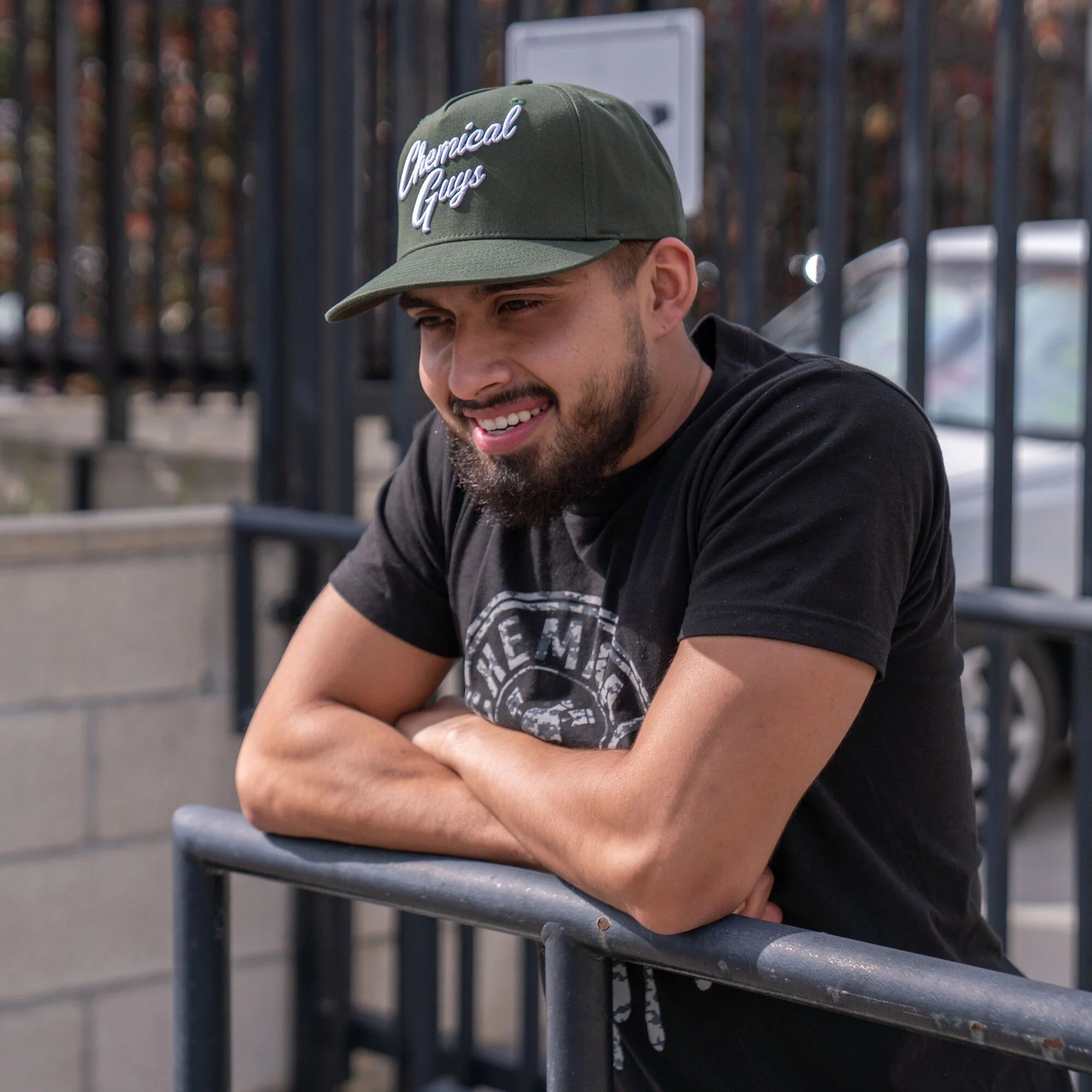 Chemical Guys Snap-It-Back Olive Green Script Hat - Image 8