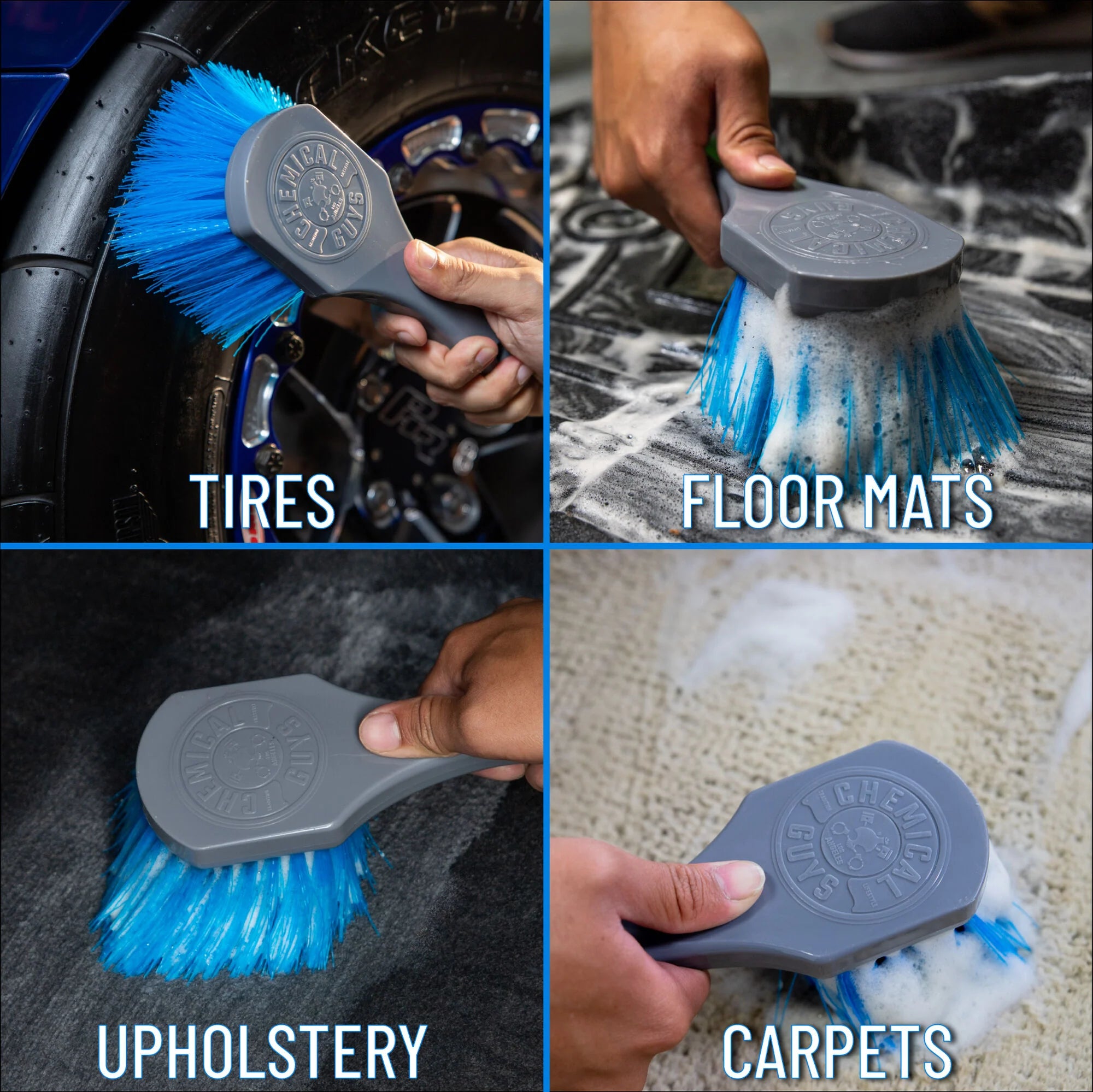 Chemical Guys Big Blue Stiffy Heavy Duty Tire Brush - Image 4