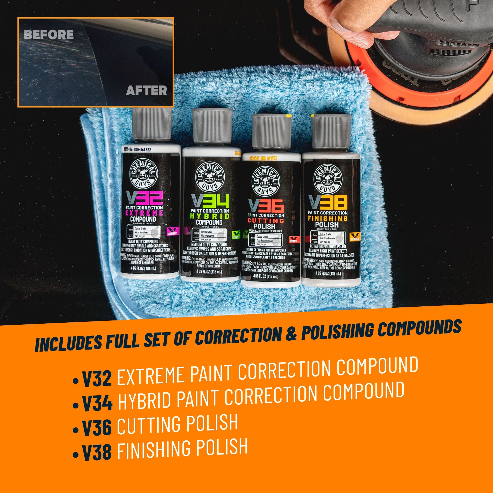 Chemical Guys TORQX Random Orbital Polisher Kit - Image 4