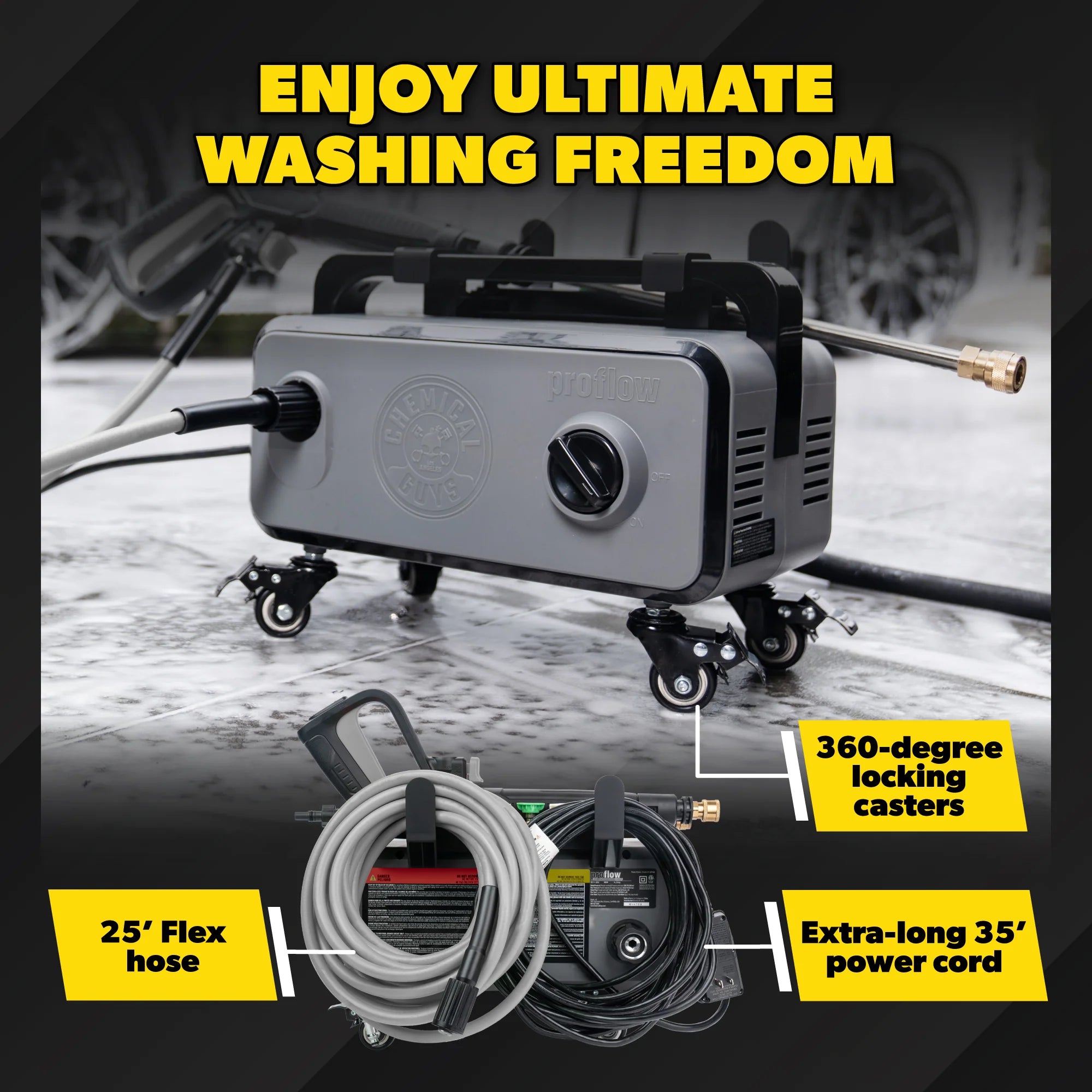 Chemical Guys ProFlow PM2000 Pro Performance Electric Pressure Washer - Image 6