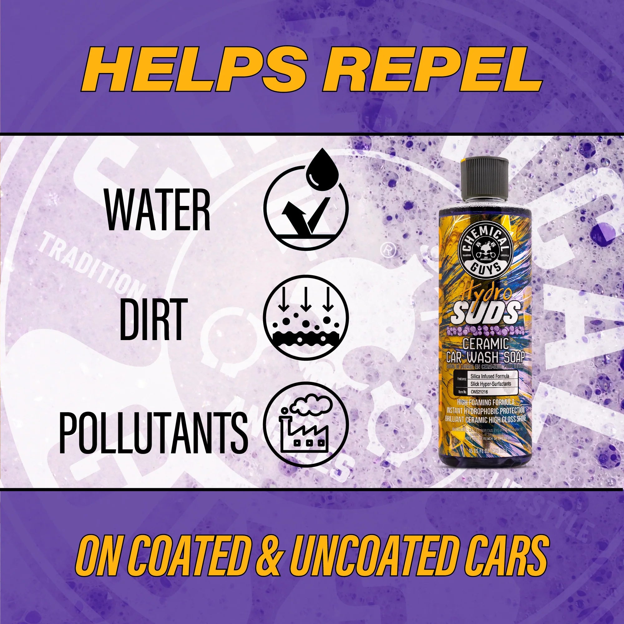 Chemical Guys HydroSuds Ceramic Car Wash Soap - Image 2