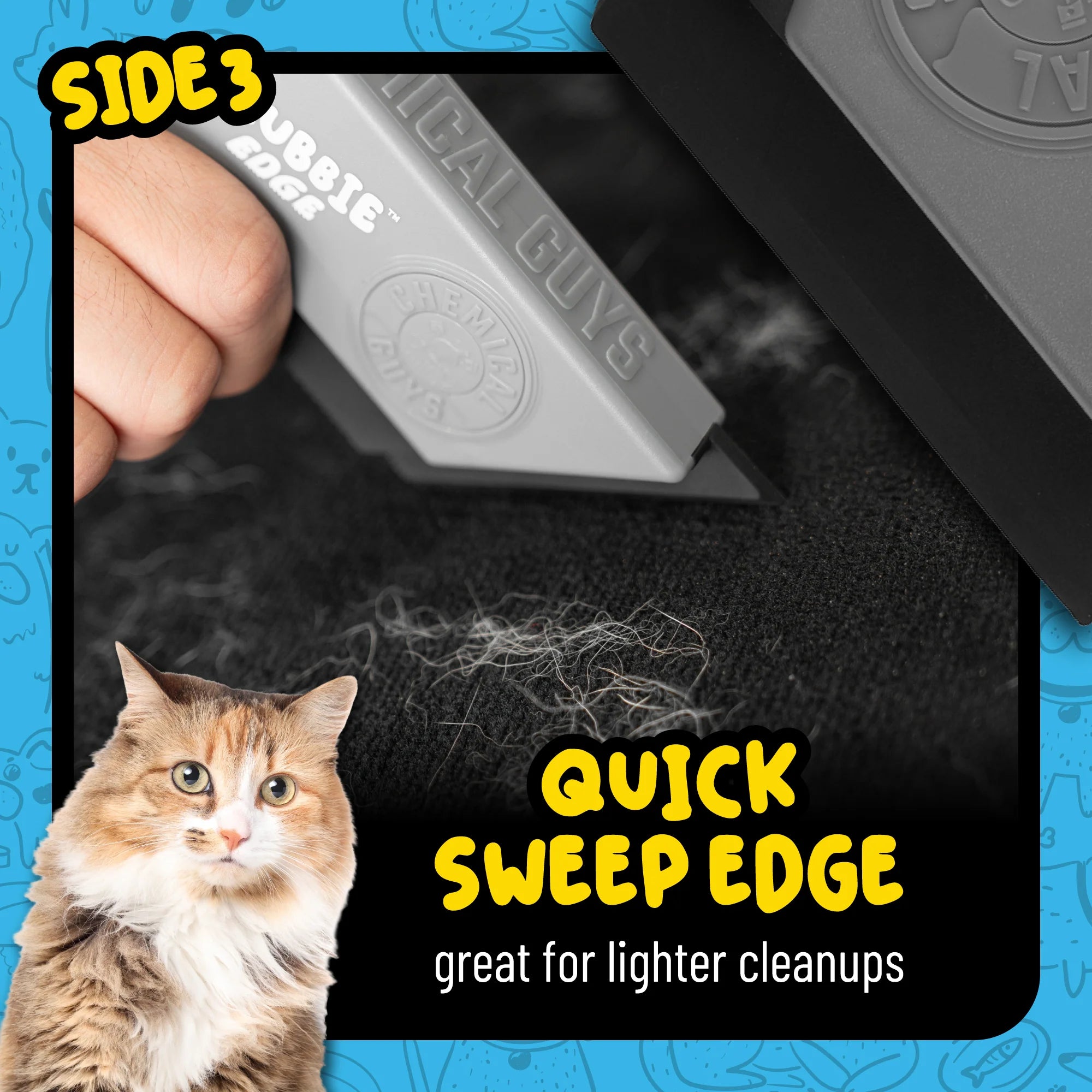 Chemical Guys Grubbie Edge Pet Hair Removal Tool - Image 5