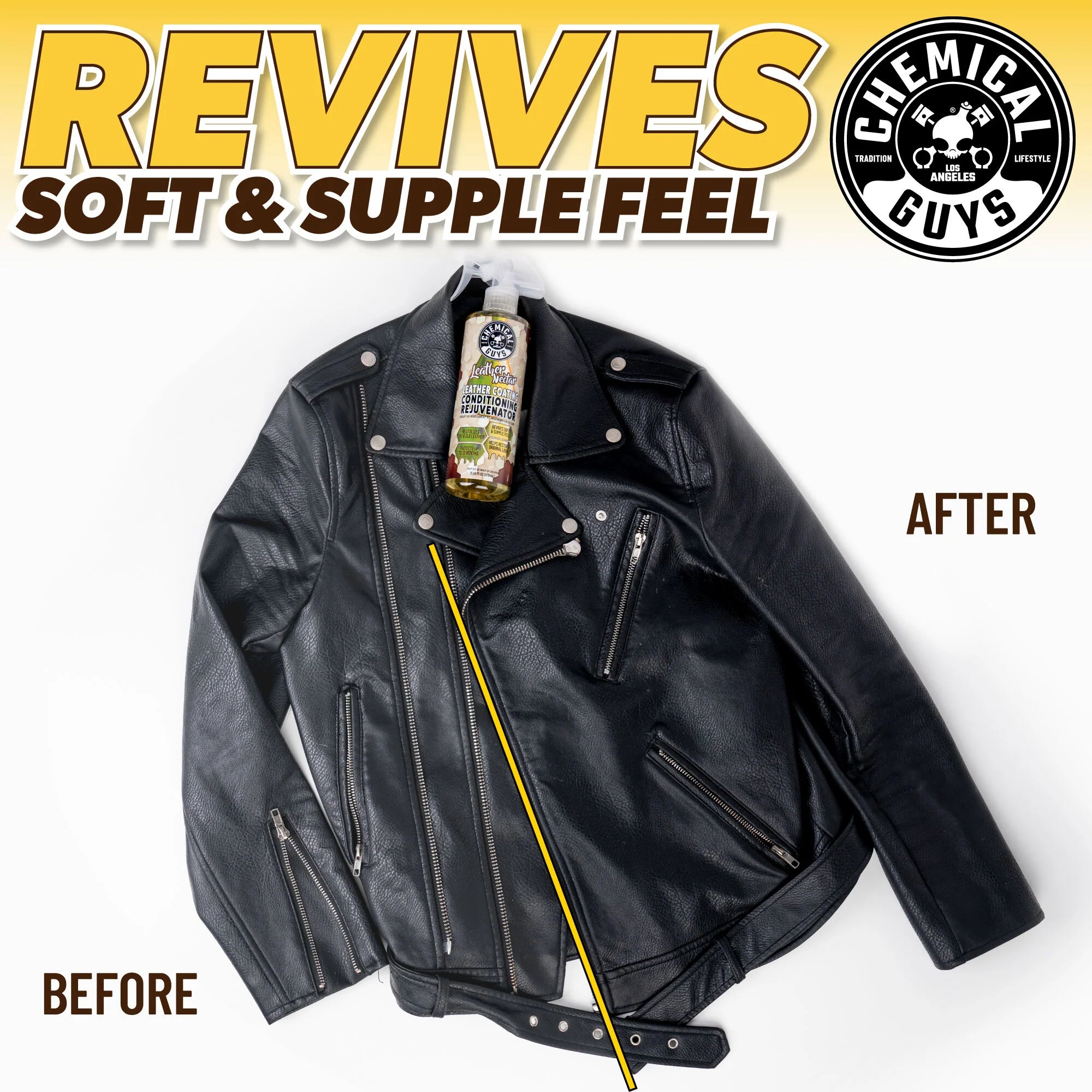 Chemical Guys Leather Nectar Leather Coating Conditioning Rejuvenator - Image 5