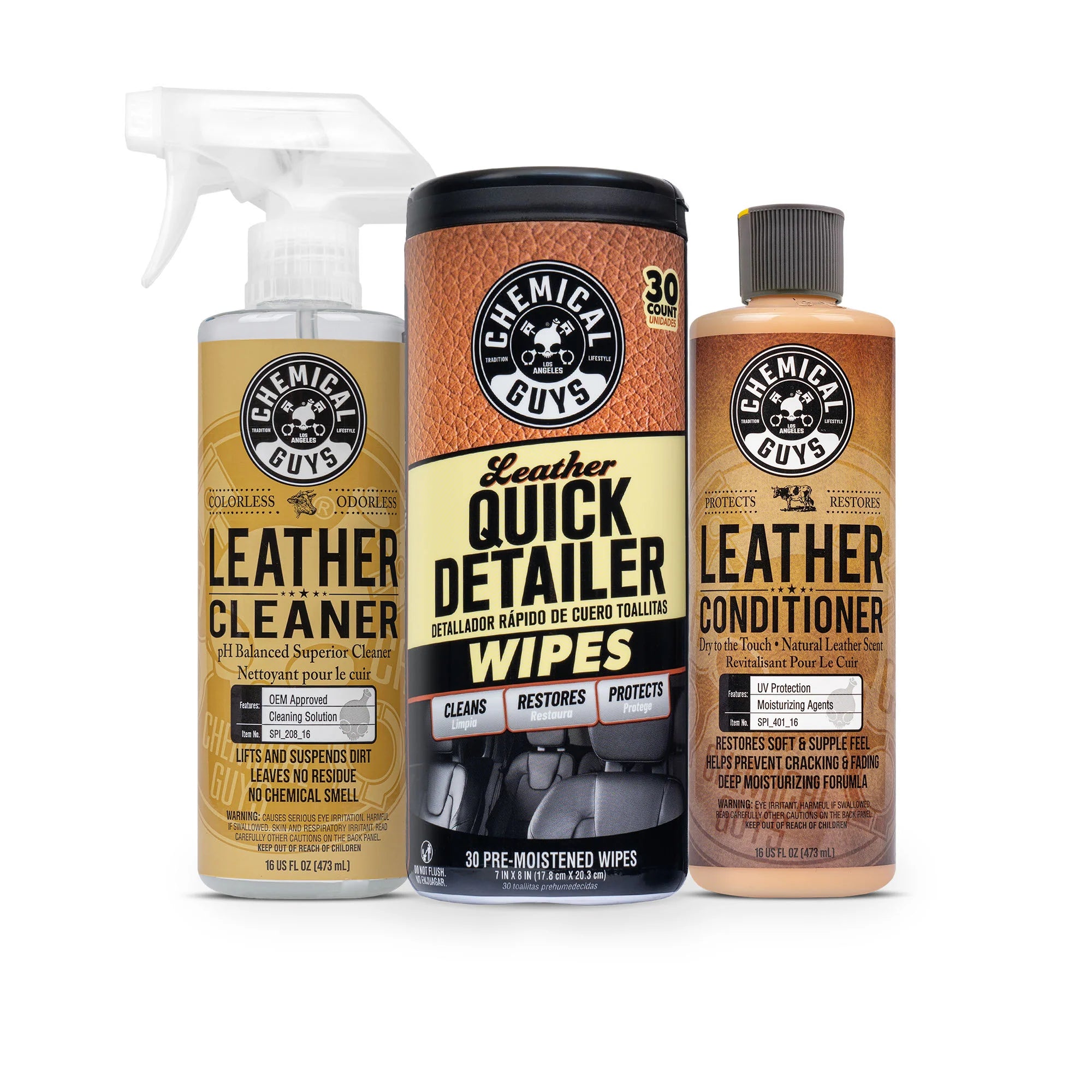 Chemical Guys Clean, Condition, & Maintain Leather Care Kit