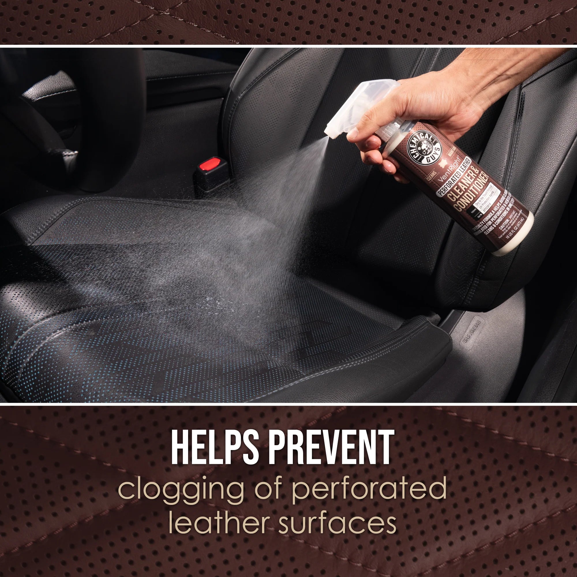 Chemical Guys Perforated Leather Quick Detail Kit - Image 6