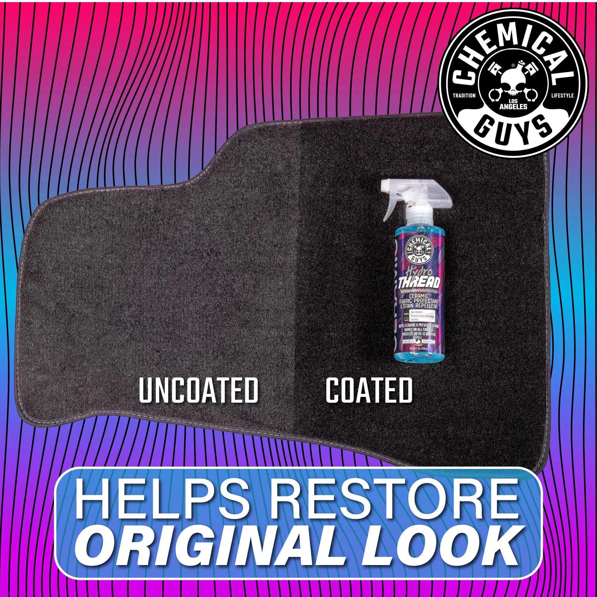 Chemical Guys HydroThread Ceramic Fabric Protectant & Stain Repellent - Image 8