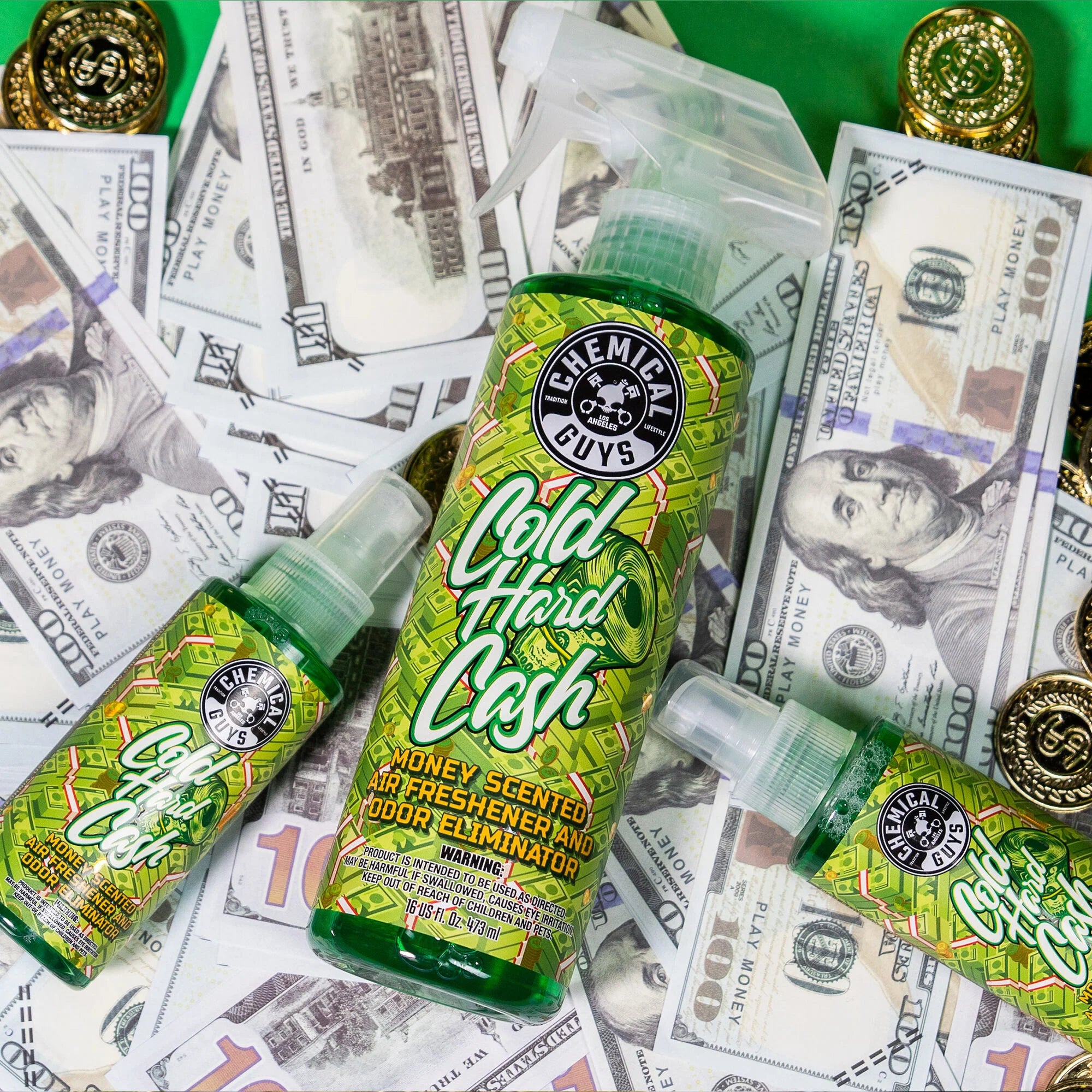 Chemical Guys Cold Hard Cash Money Scented Air Freshener - Image 7