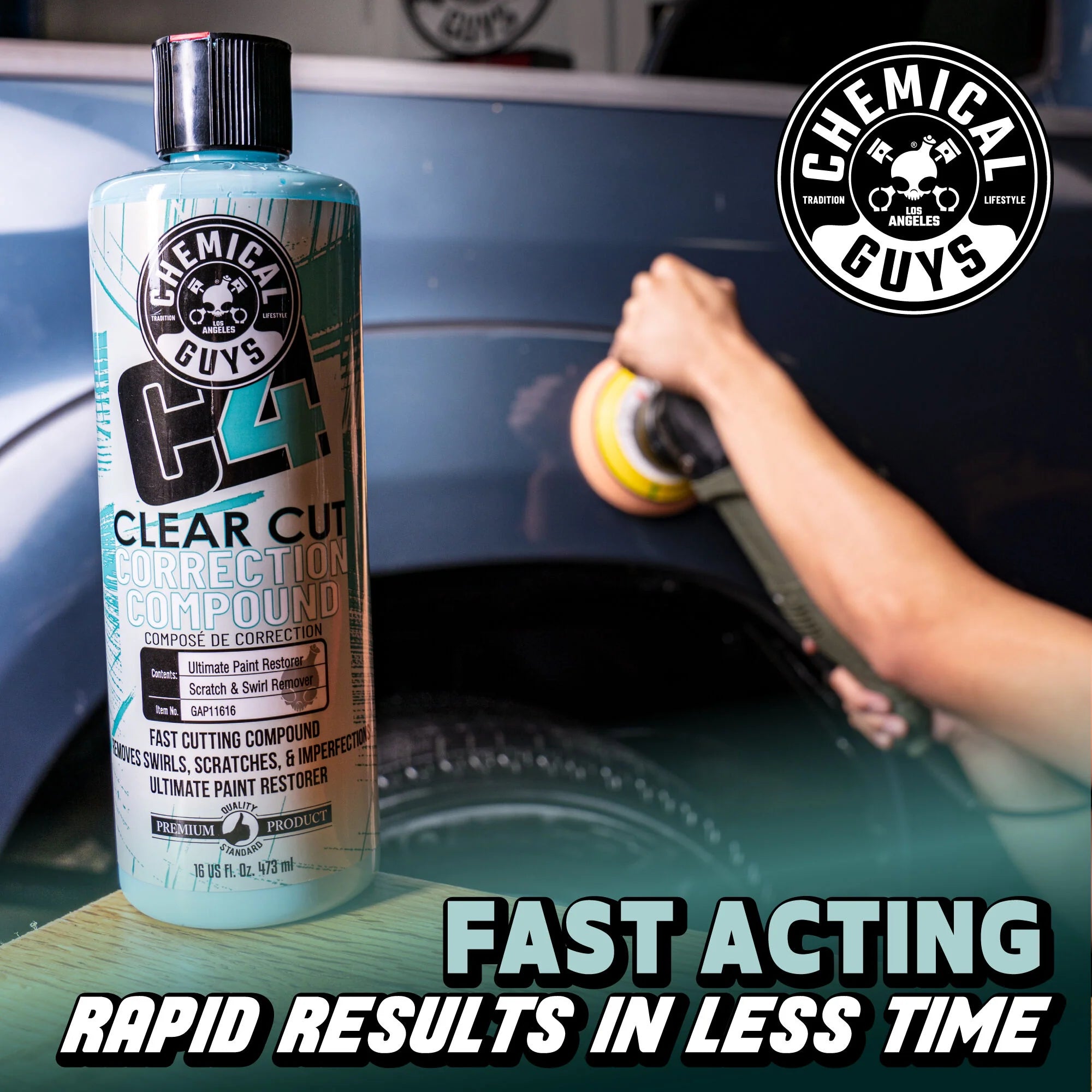 Chemical Guys C4 Clear Cut Correction Compound - Image 20