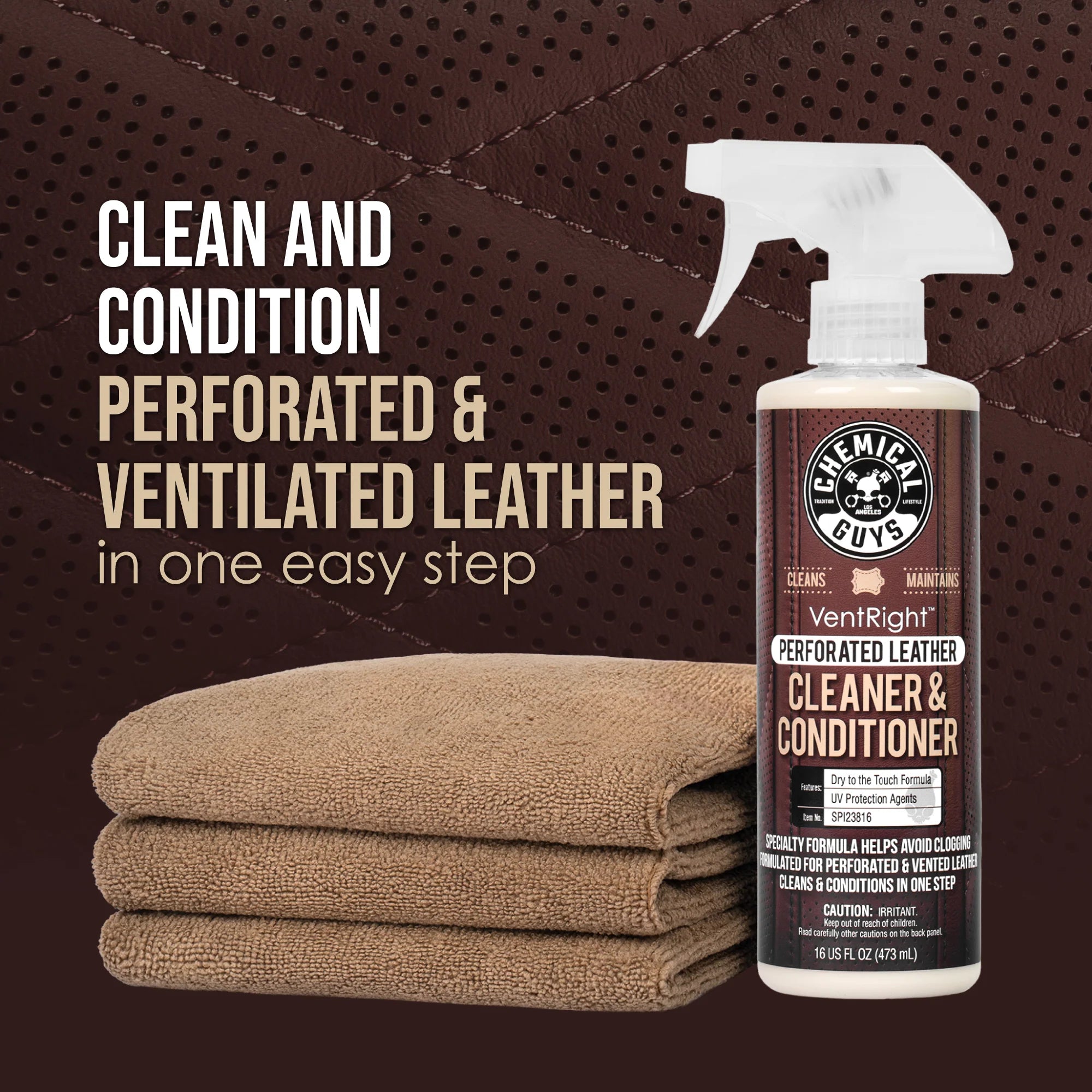 Chemical Guys Perforated Leather Care Kit - Image 2