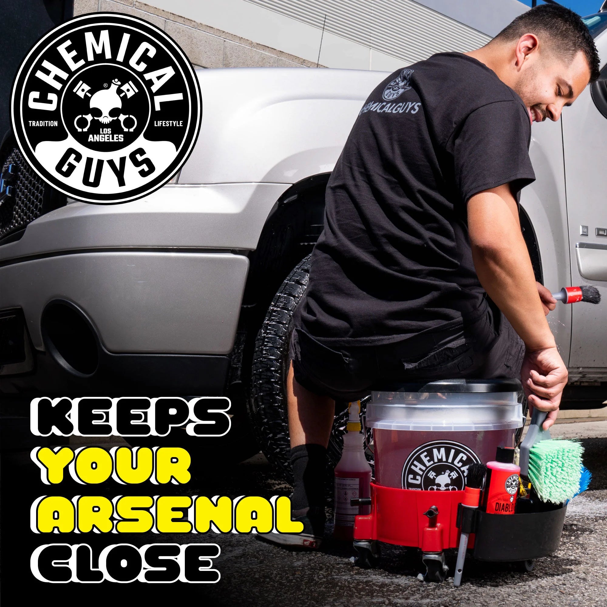 Chemical Guys The Freeloader Bucket & Dolly Organizer - Image 7