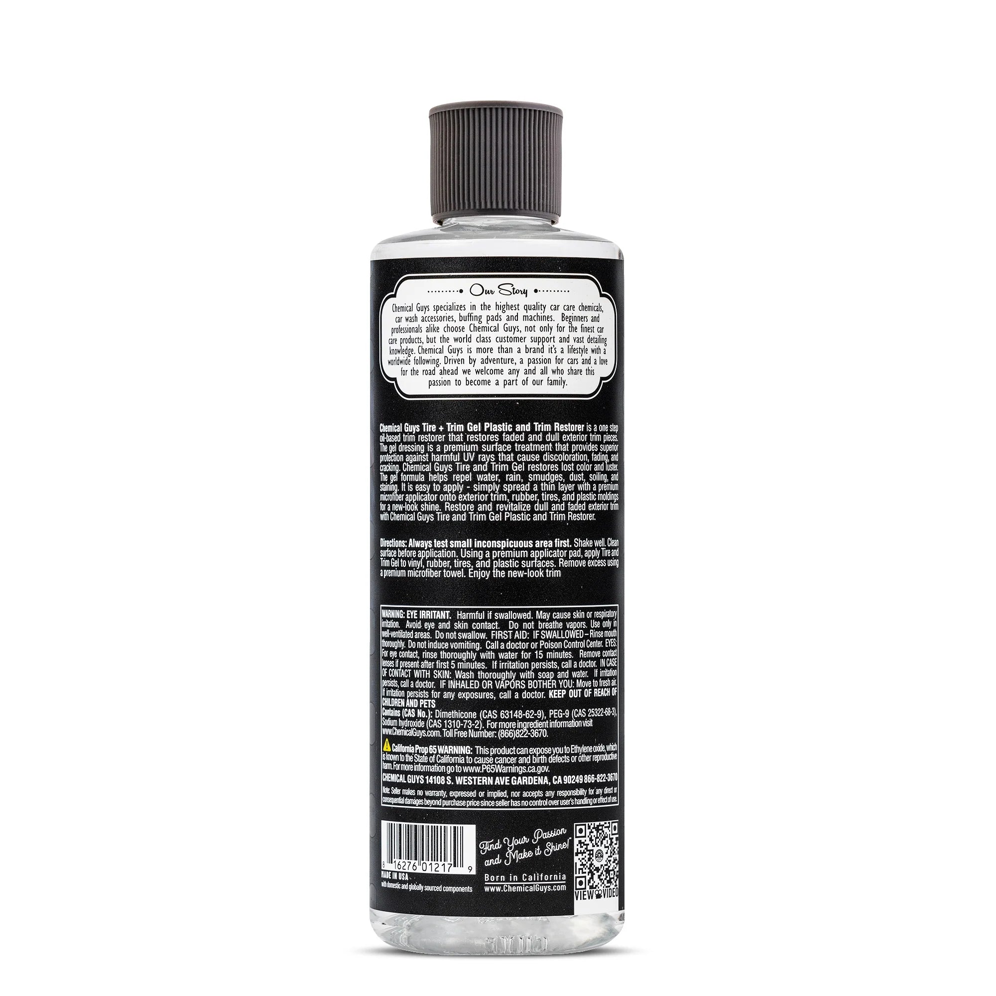 Chemical Guys Tire+Trim Gel Plastic and Rubber High-Gloss Restorer and Protectant - Image 16