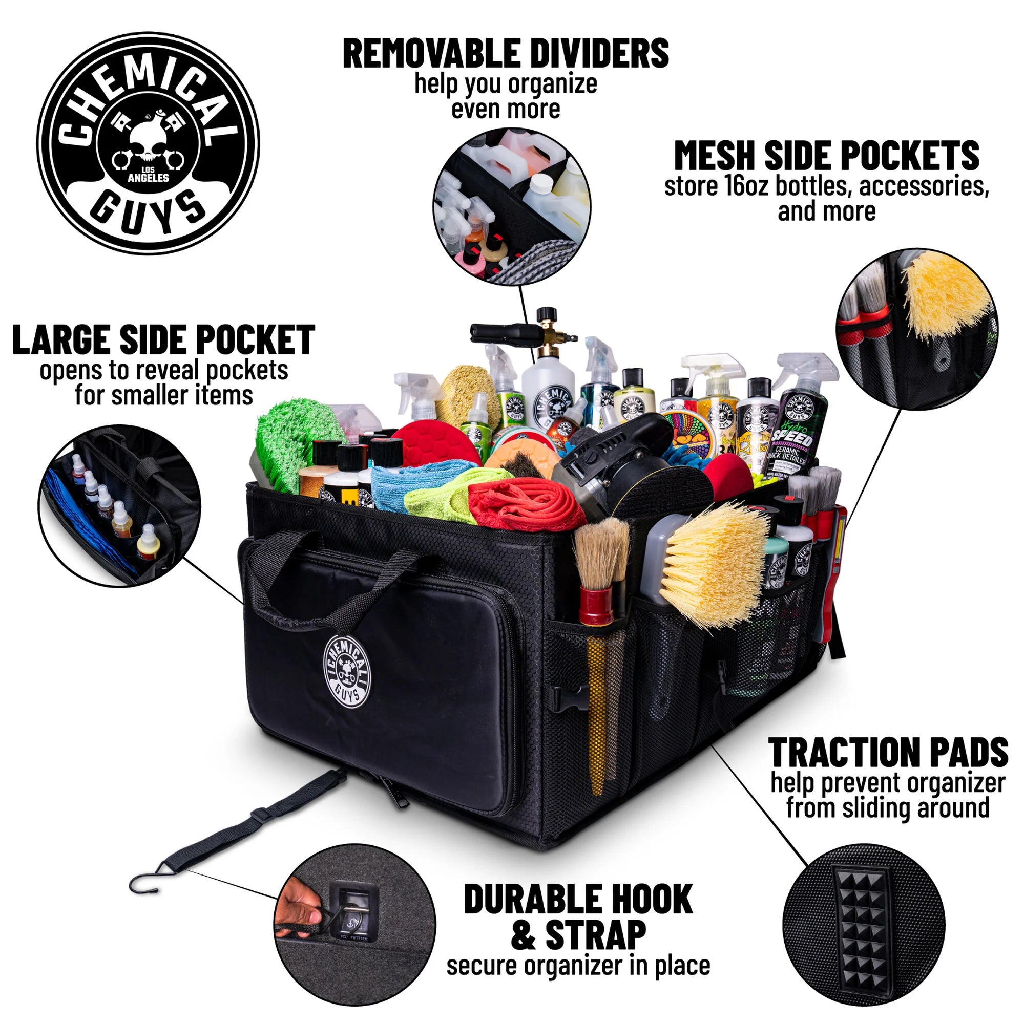 Chemical Guys Ride Along Large Space Trunk Organizer - Image 3