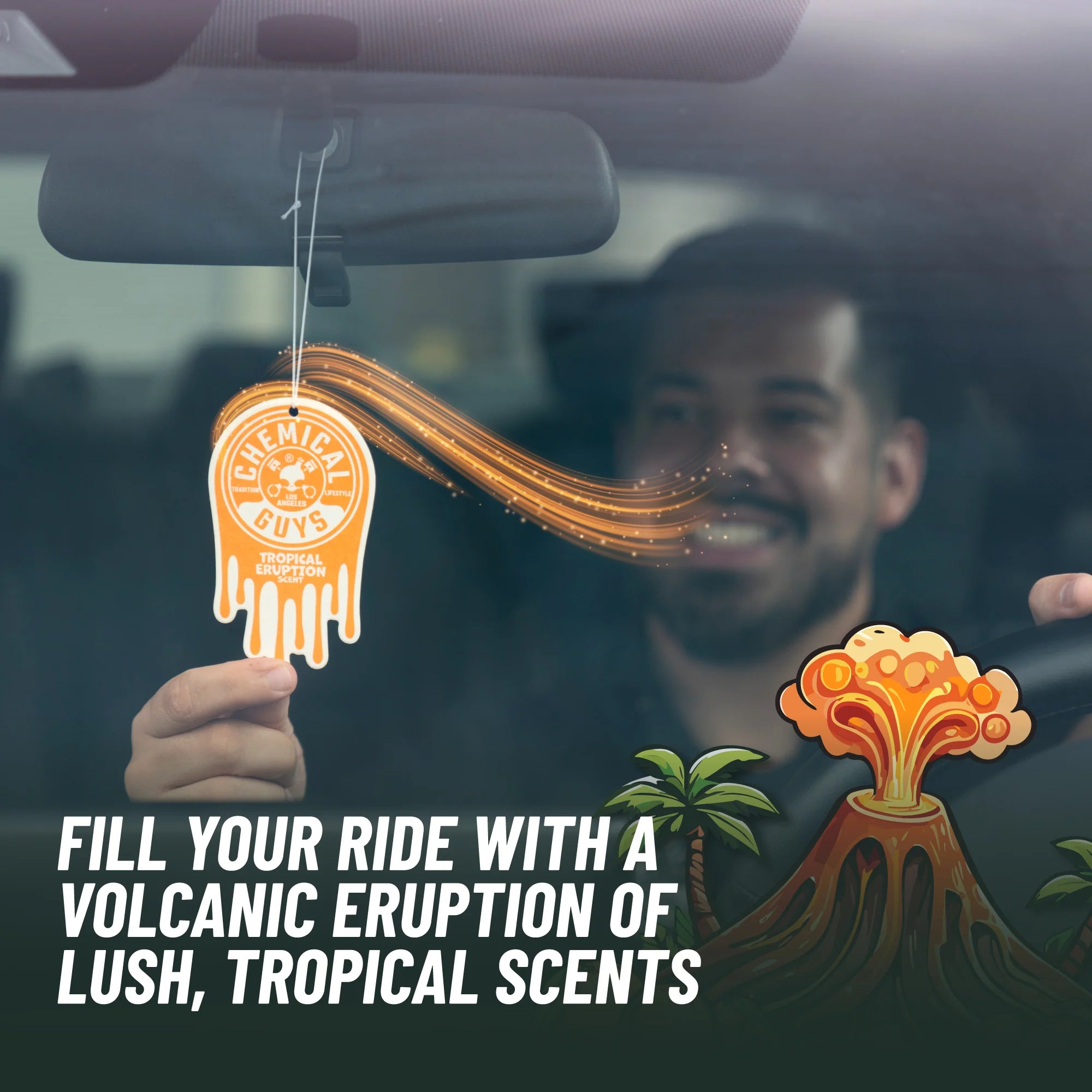 Chemical Guys Tropical Eruption Hanging Air Freshener - Image 2