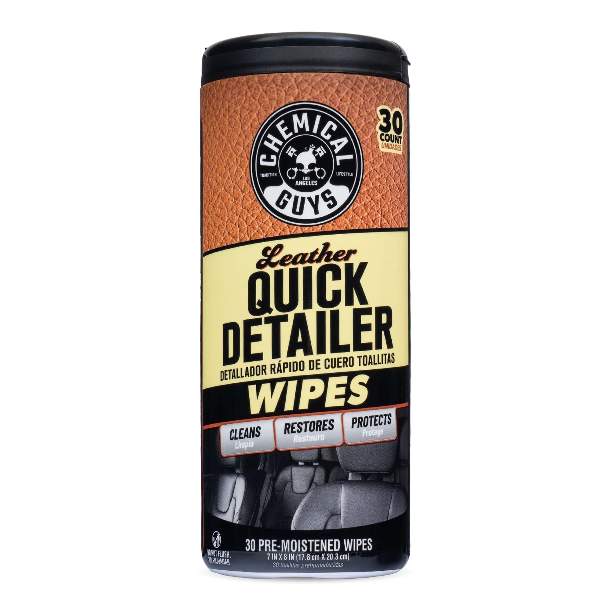 Chemical Guys Leather Quick Detailer Canister Wipes