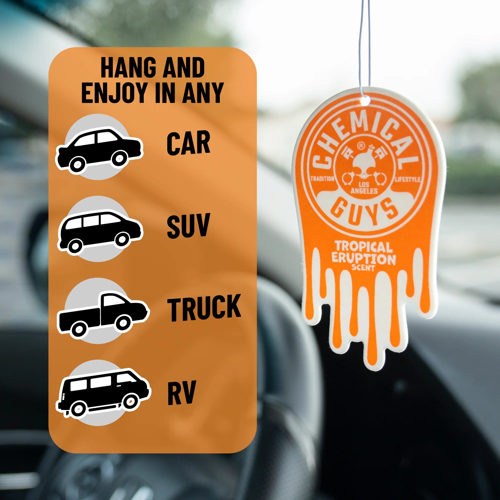 Chemical Guys Tropical Eruption Hanging Air Freshener - Image 5