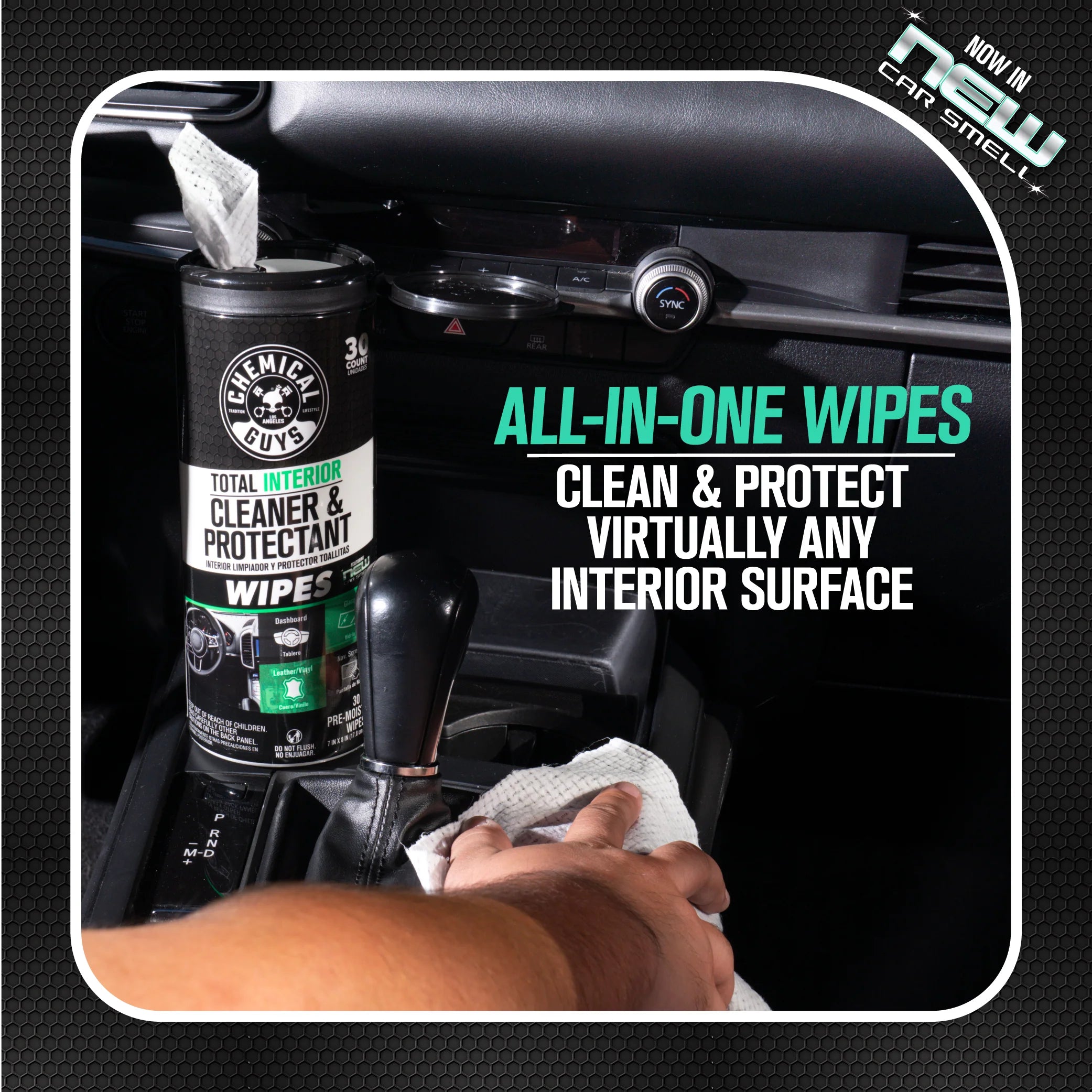 Chemical Guys Total Interior Wipes 3-Pack Kit - Image 8