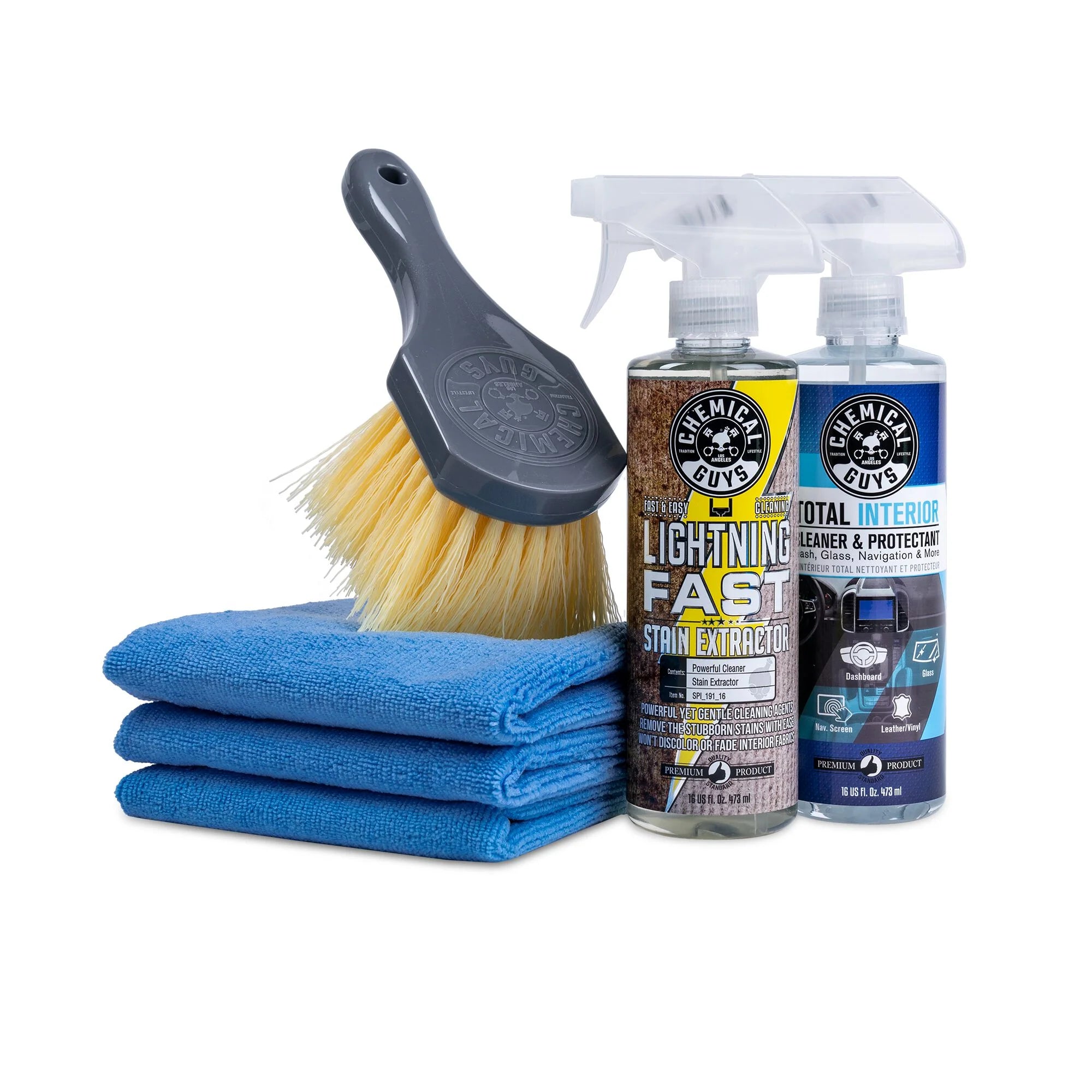 Chemical Guys Quick Clean Fabric Interior Deluxe Kit