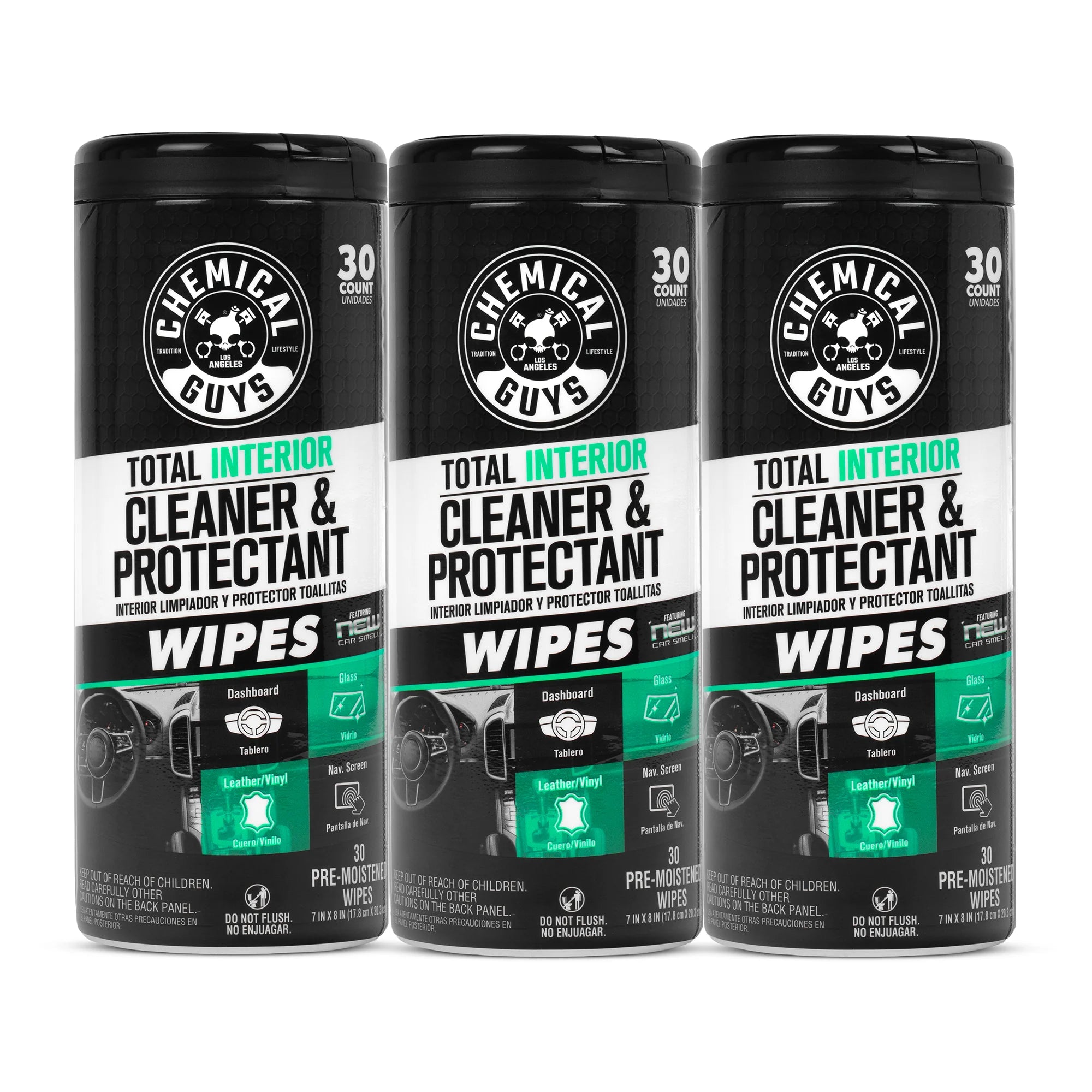 Chemical Guys Total Interior Wipes 3-Pack Kit