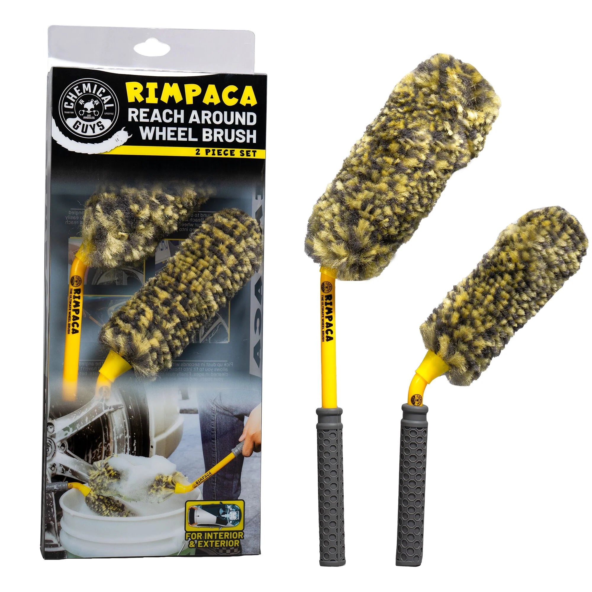 Chemical Guys Rimpaca Reach Around Wheel Brush 2-Piece Set