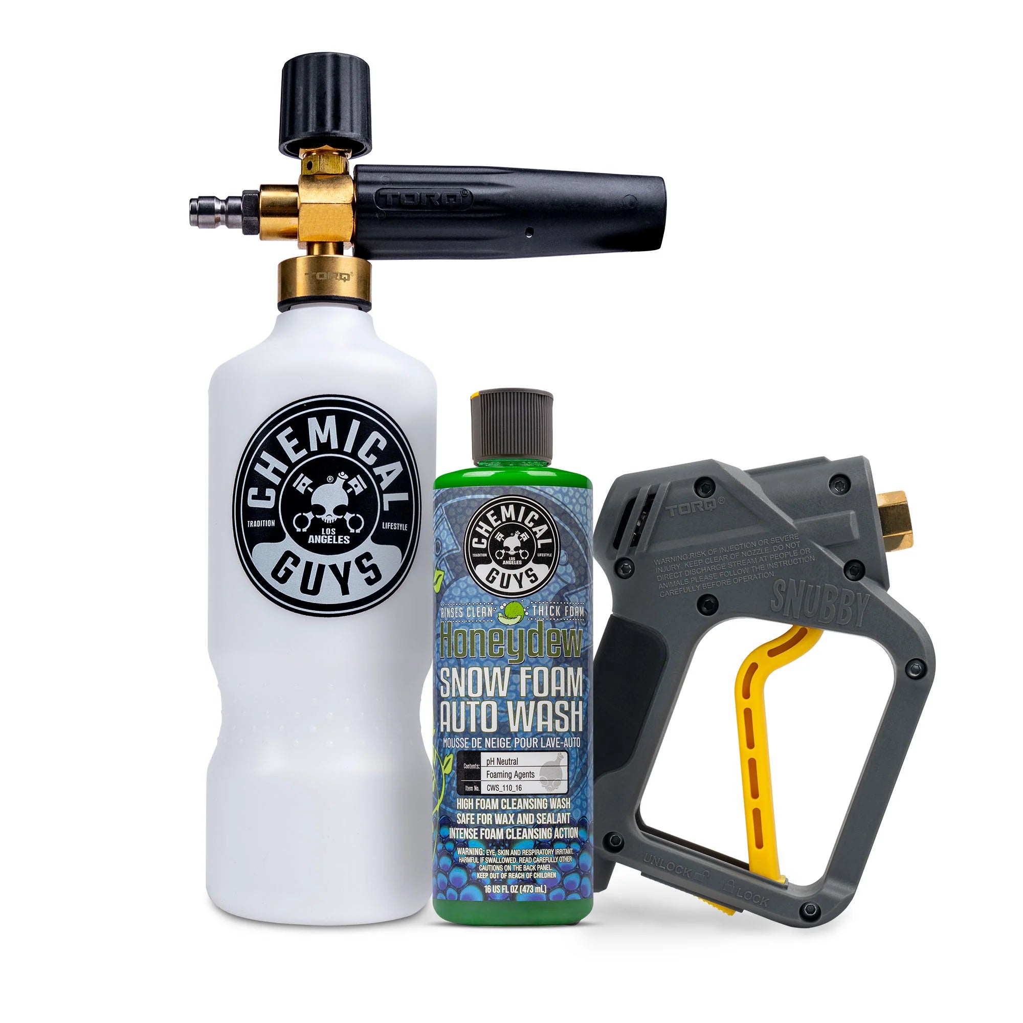 Chemical Guys Super Suds Washer Gun & Foam Cannon Combo Kit w/Honeydew Shampoo